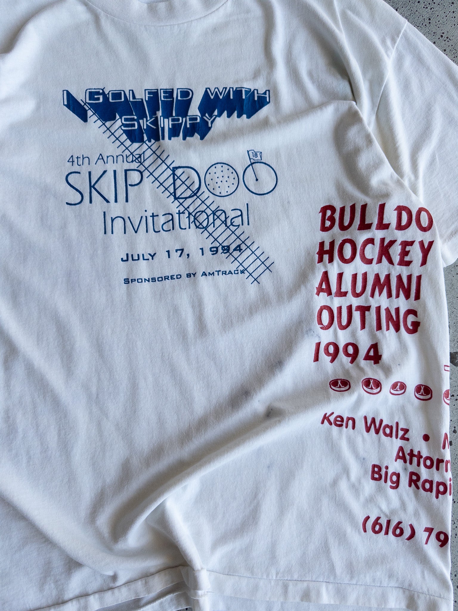 Vintage 1994 Bulldog Hockey Tee (XL)