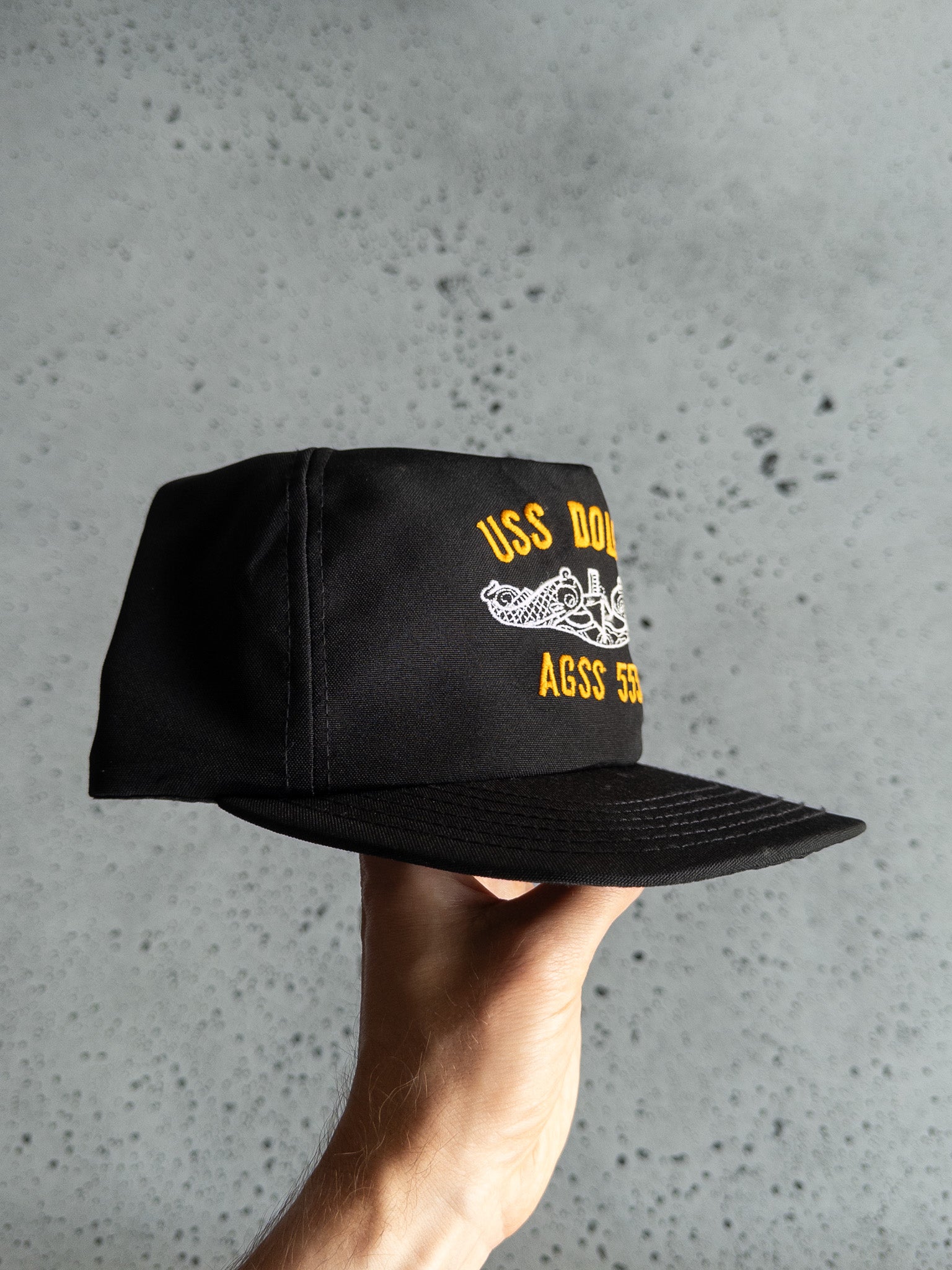 Vintage USS Dolphin Navy Snapback Hat