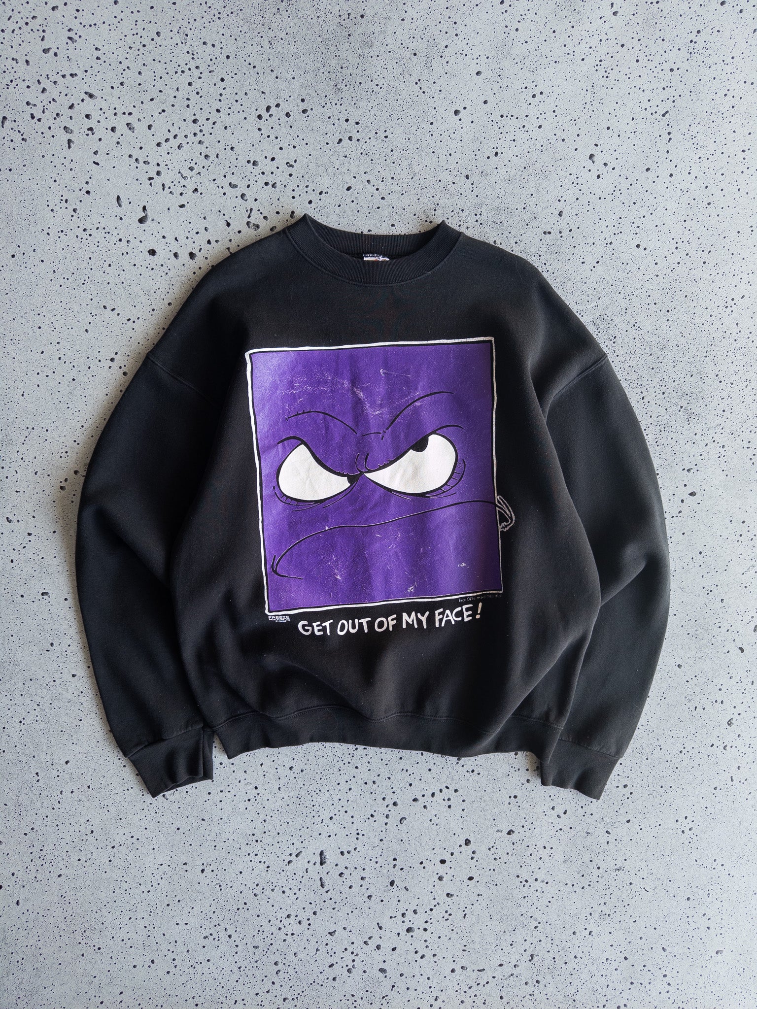 Vintage 'Get Out Of My Face!' 1996 Sweatshirt (XL)