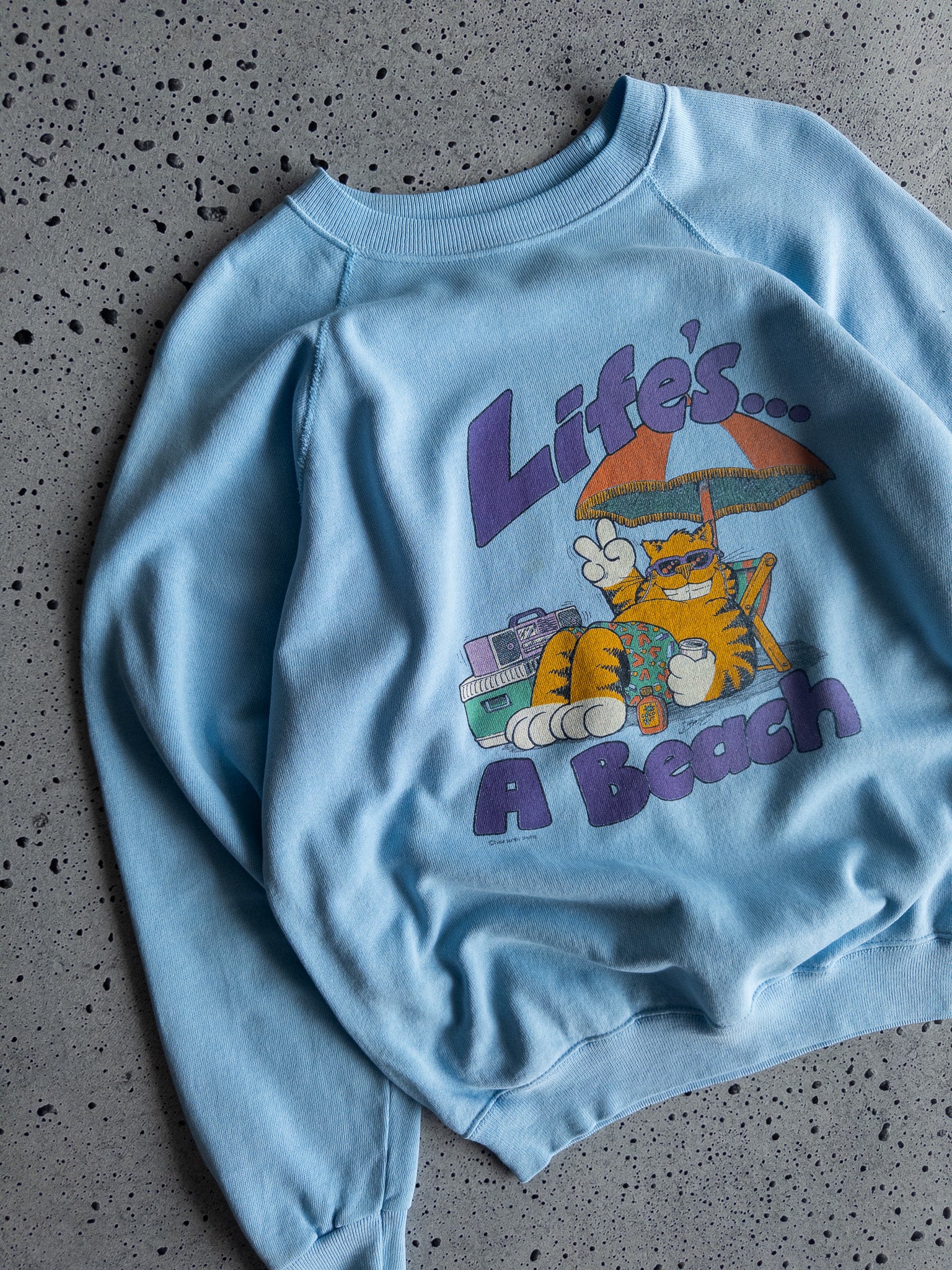 Vintage Life's A Beach 1984 Sweatshirt (L)