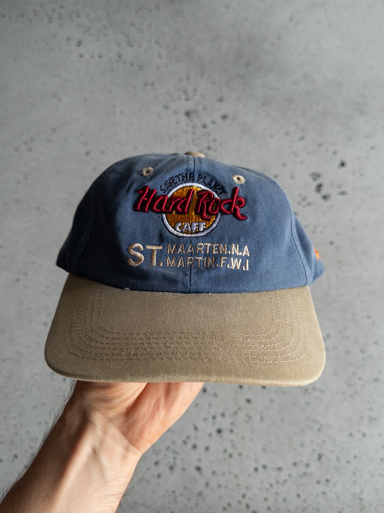 Vintage Hard Rock Saint Maarten Velcro-Strapback Hat