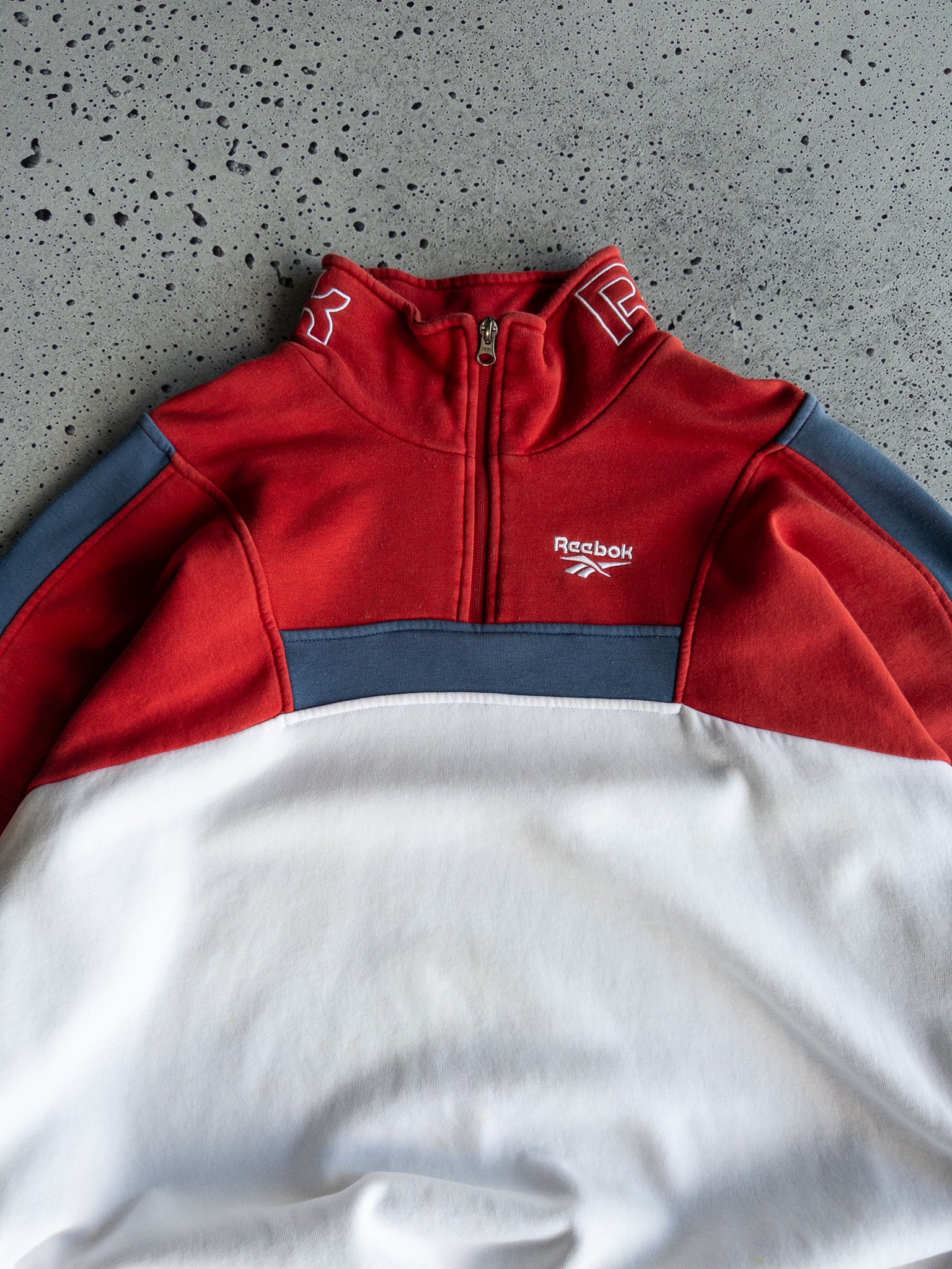 Vintage '00s Reebok Quarter Zip Sweatshirt (XL)