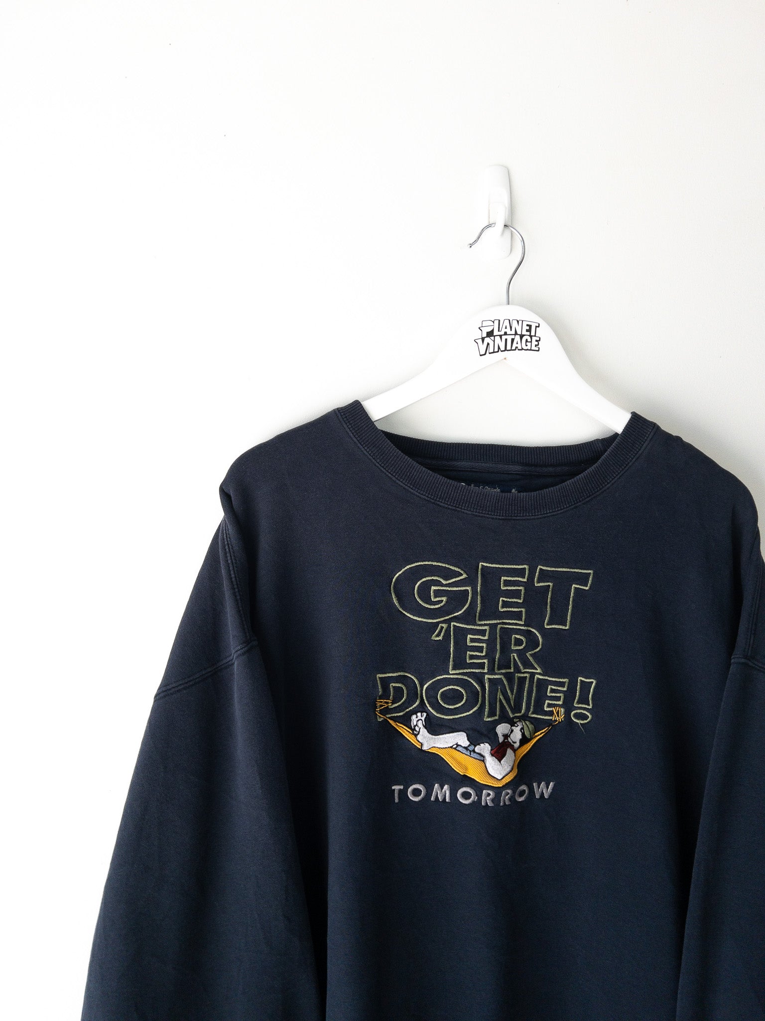 Vintage 'Get 'Er Done! Tomorrow' Sweatshirt (XL)