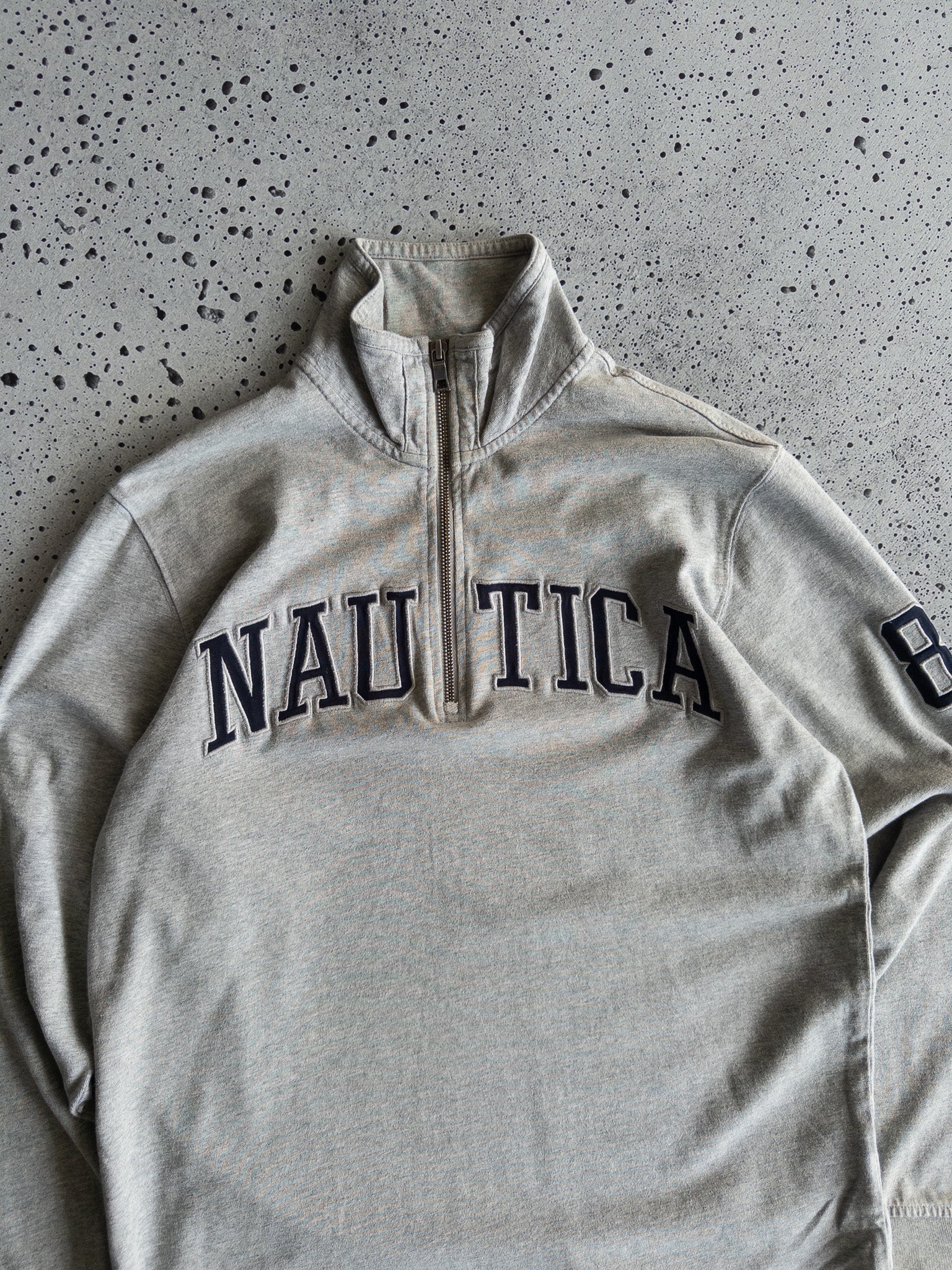 Vintage Nautica Quarter Zip Sweatshirt (S)