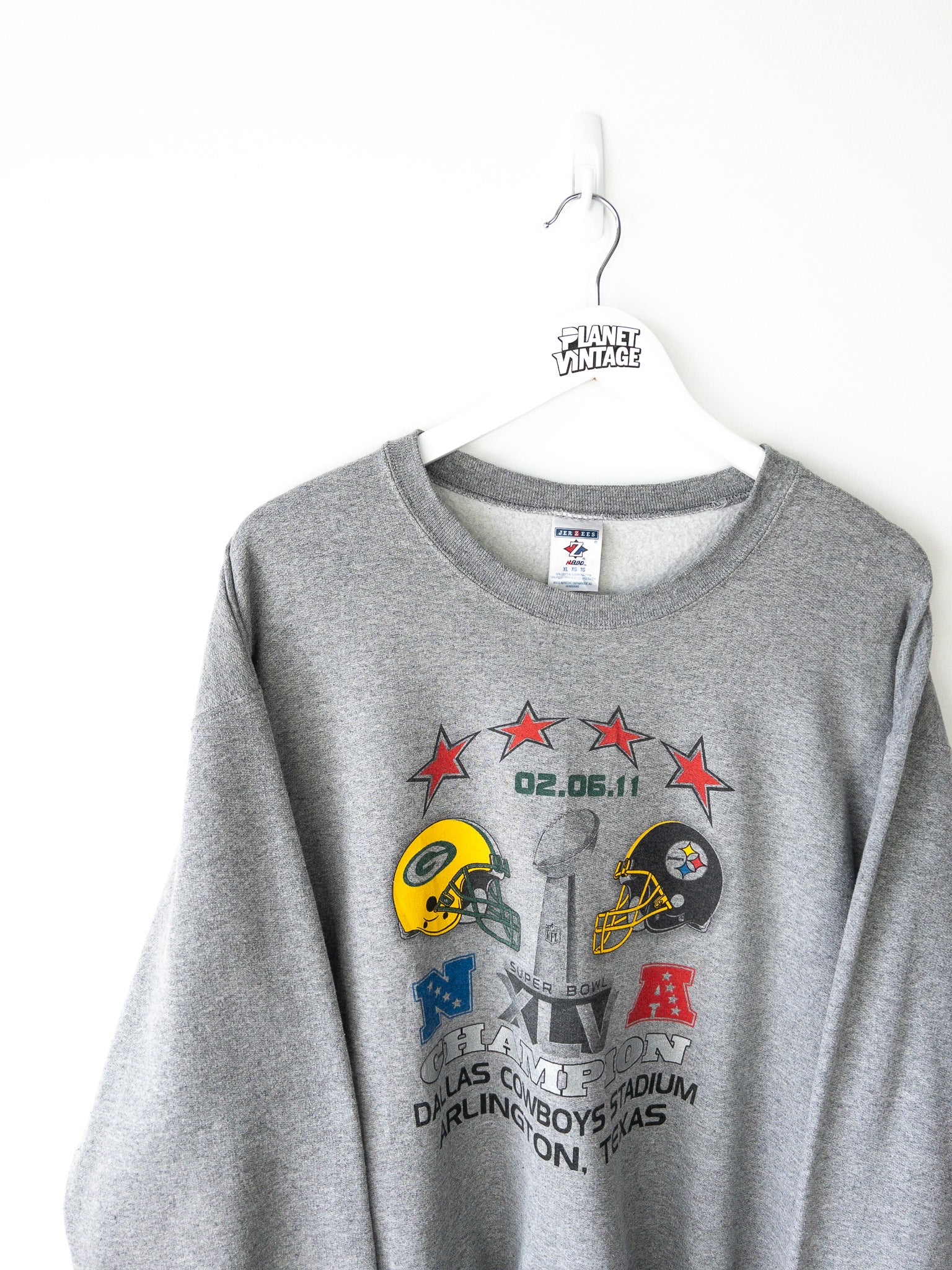 Vintage Packers vs Steelers Super Bowl Sweatshirt (XL)