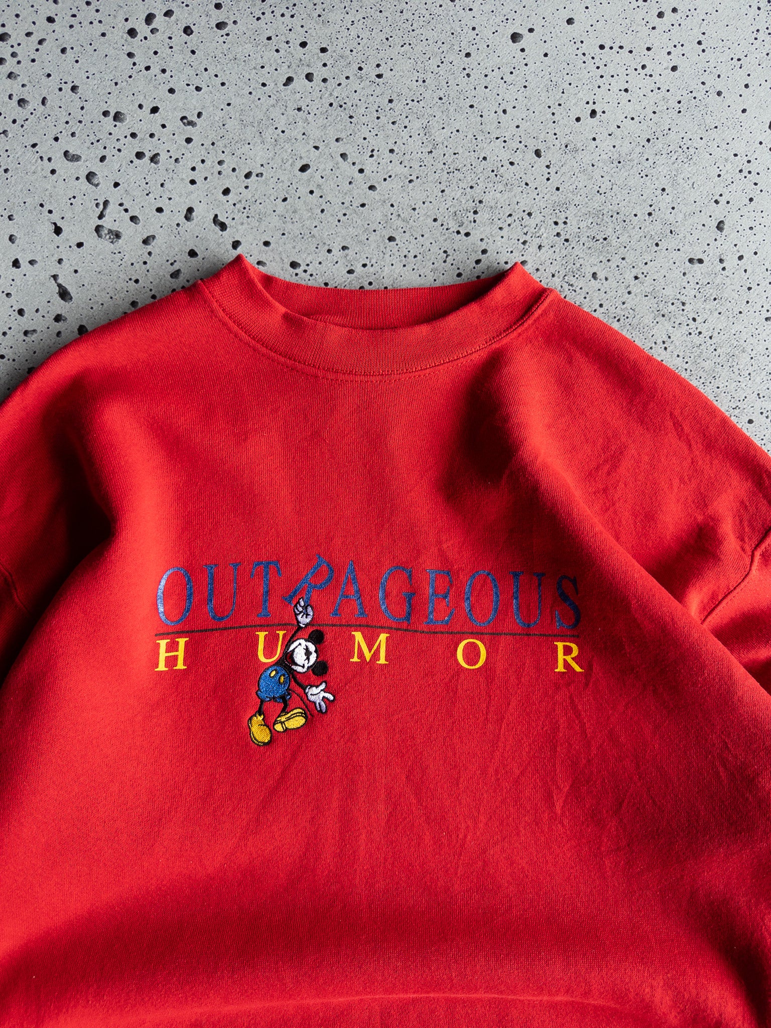 Vintage Outrageous Humor Mickey Sweatshirt (L)