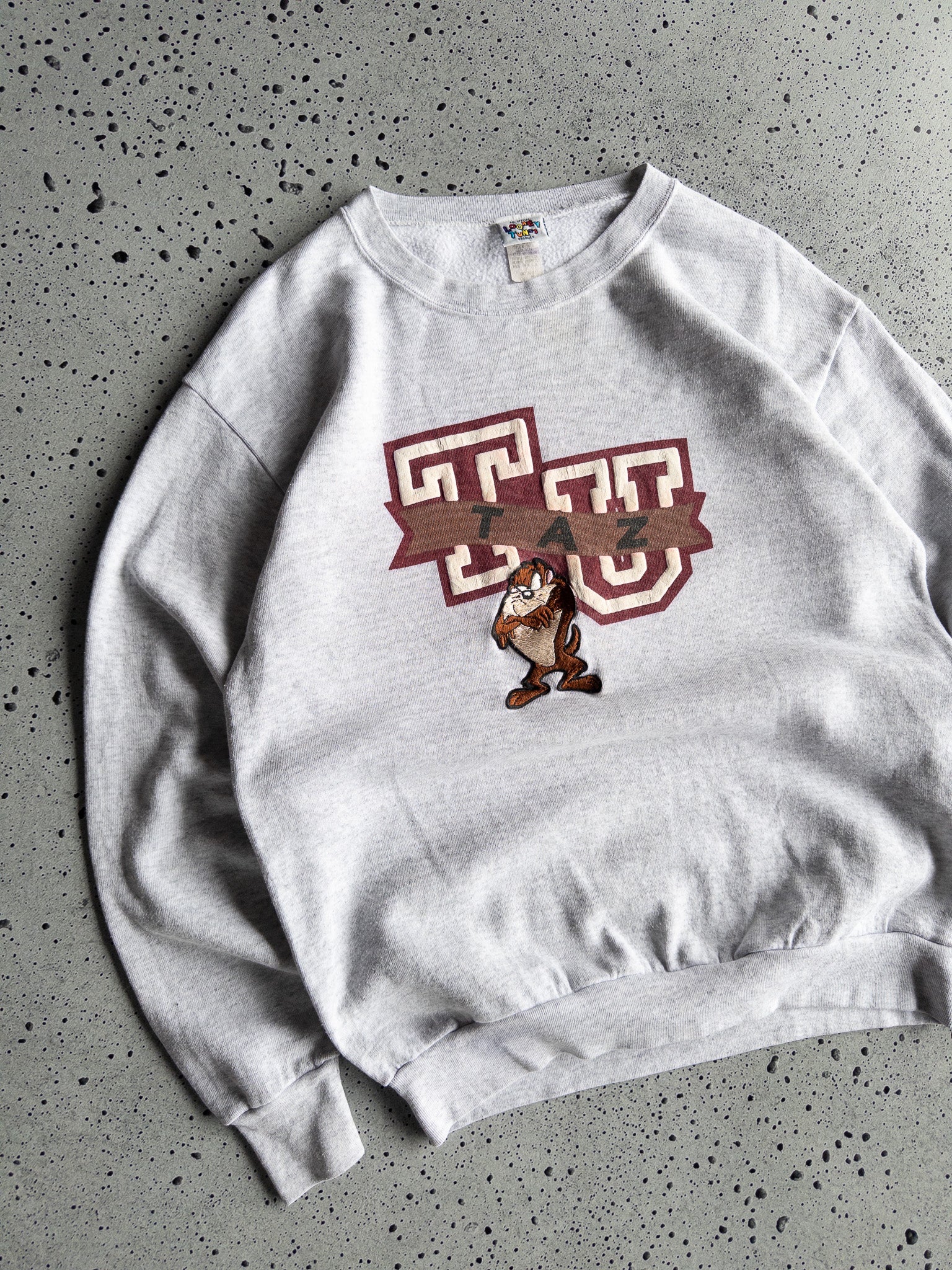 Vintage Taz 'Taz University' Sweatshirt (M)