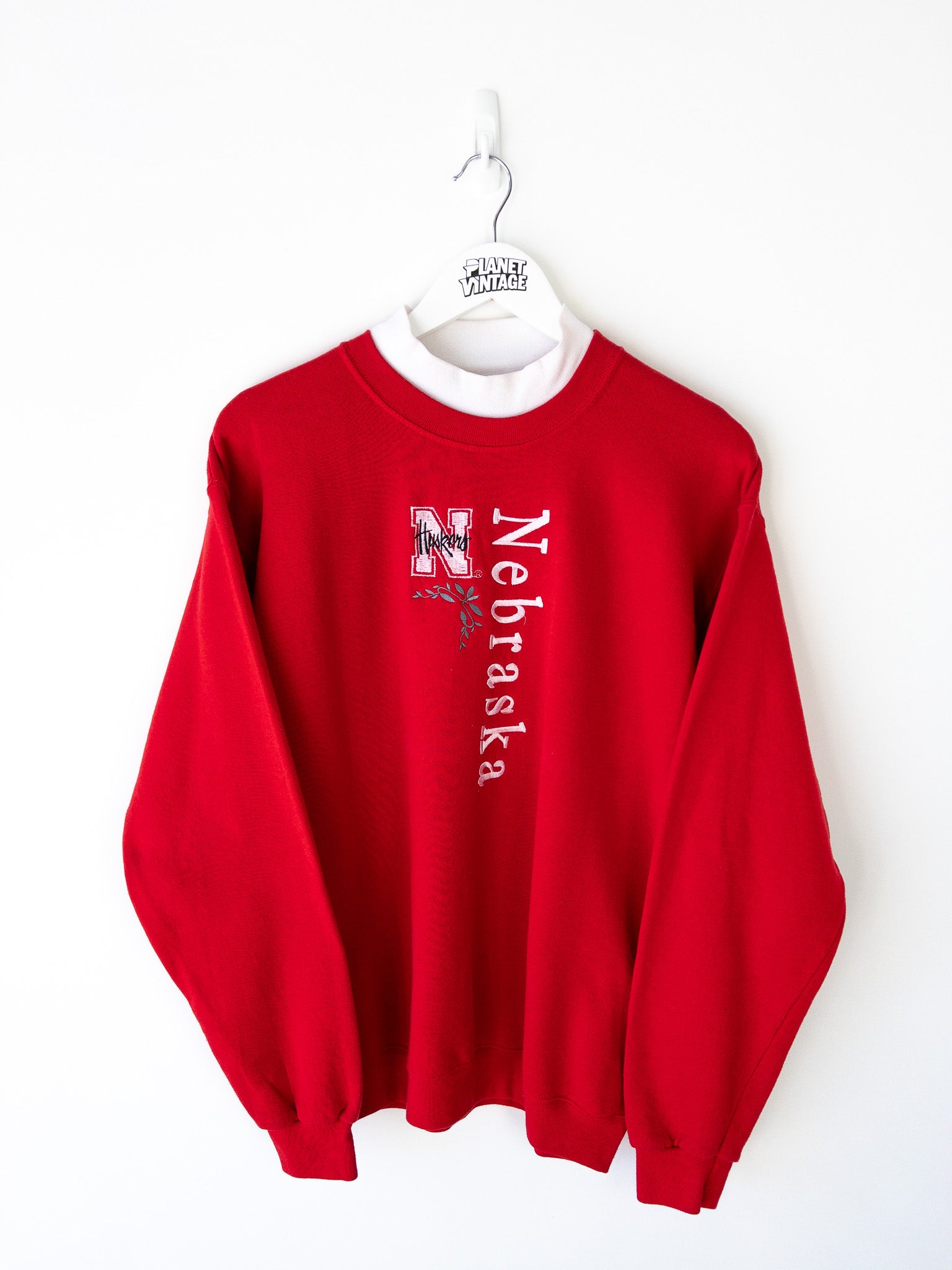 Vintage Nebraska Mockneck Sweatshirt (M)