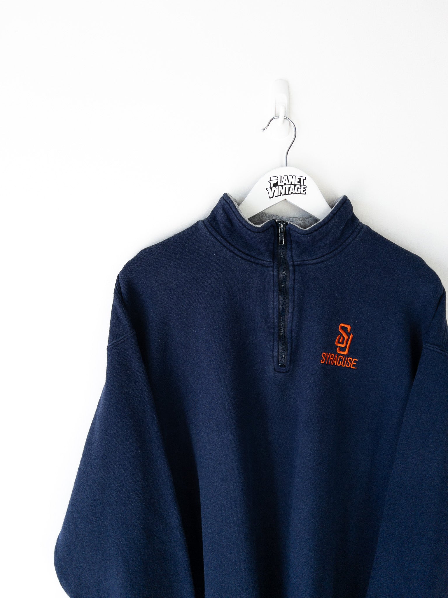 Vintage Syracuse University Quarter Zip Sweatshirt (XL)