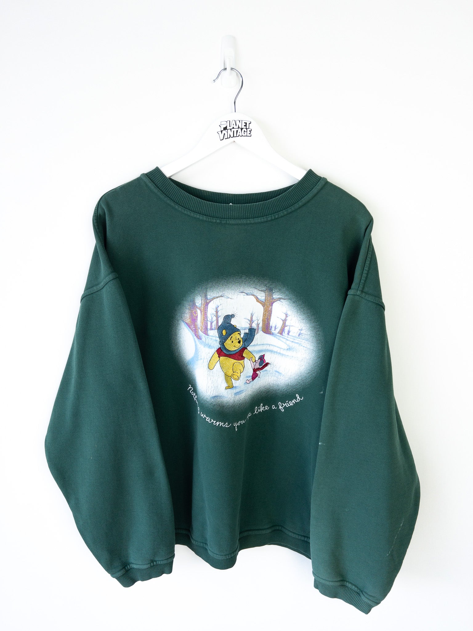 Vintage Pooh & Piglet Warm Friends Sweatshirt (L)