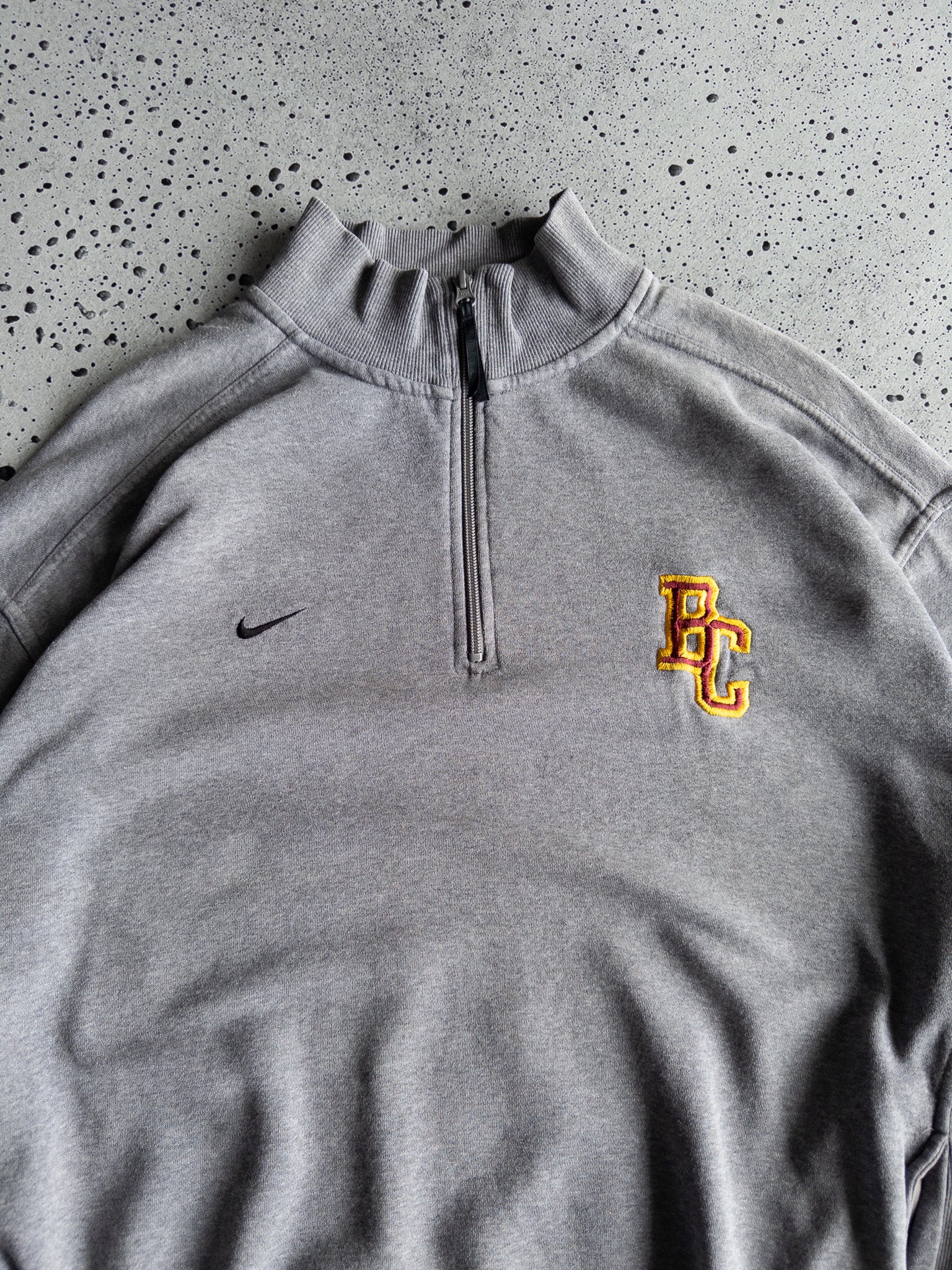 Vintage Boston College Nike Quarter Zip Sweatshirt (XXL)