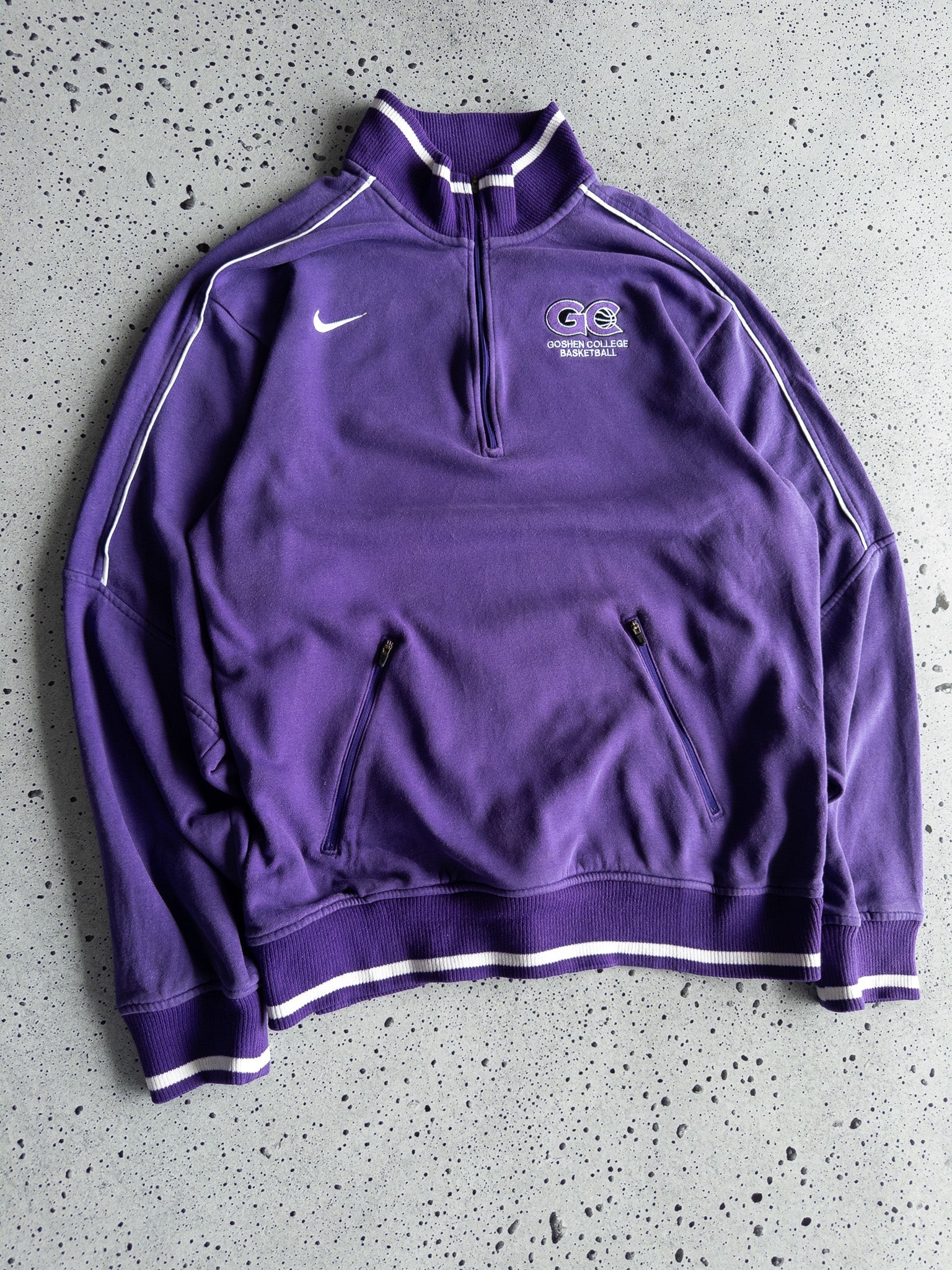 Vintage Goshen College Nike Quarter Zip Sweatshirt (L)