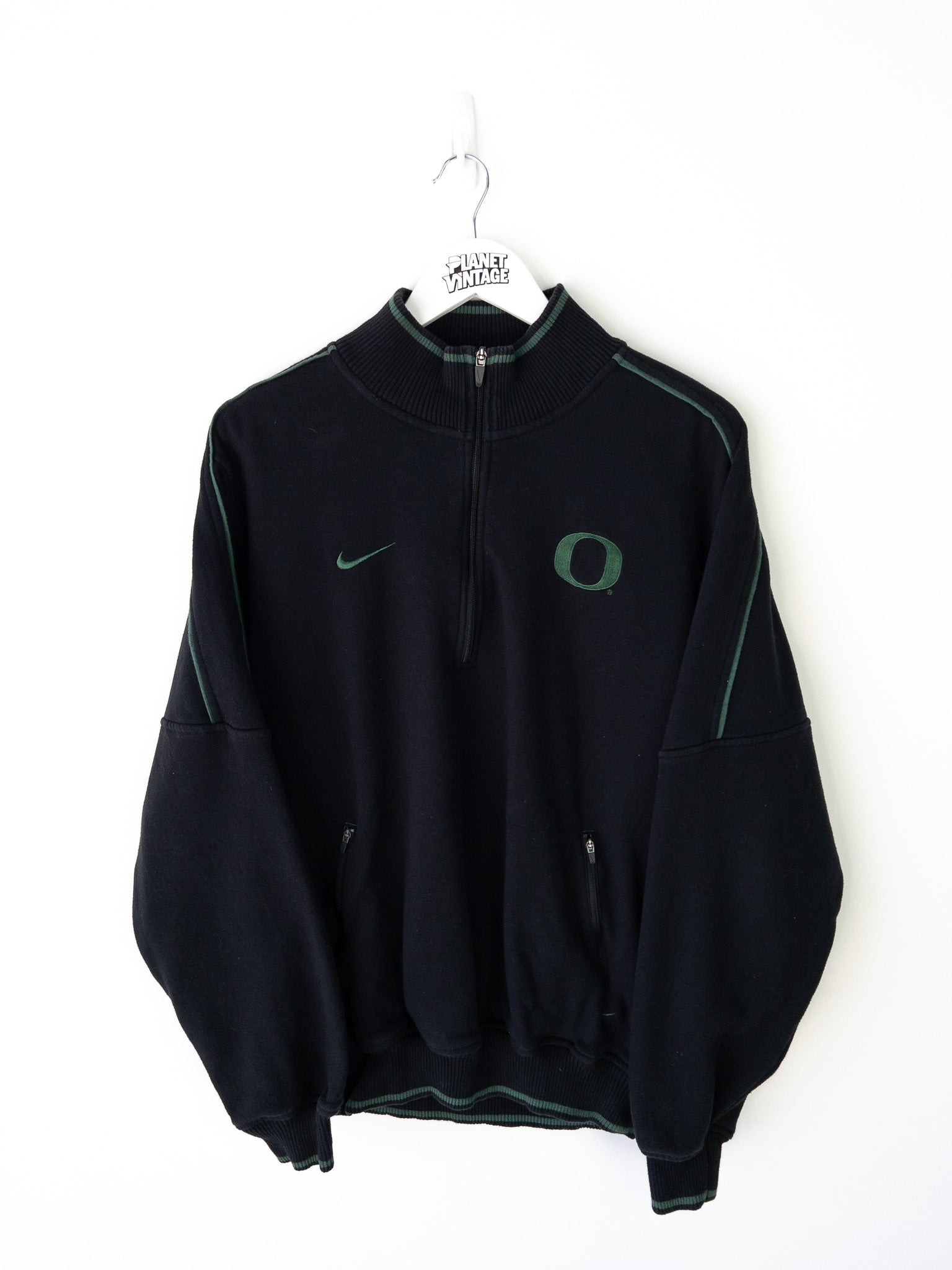 Vintage Oregon Ducks Nike Quarter Zip Sweatshirt (M)