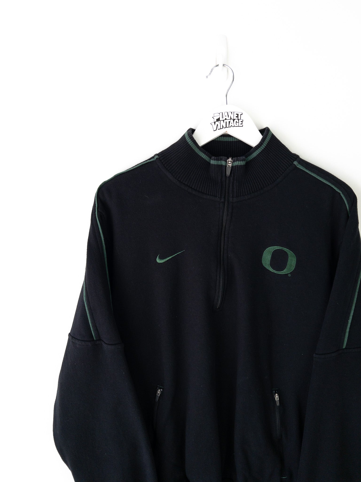 Vintage Oregon Ducks Nike Quarter Zip Sweatshirt (M)