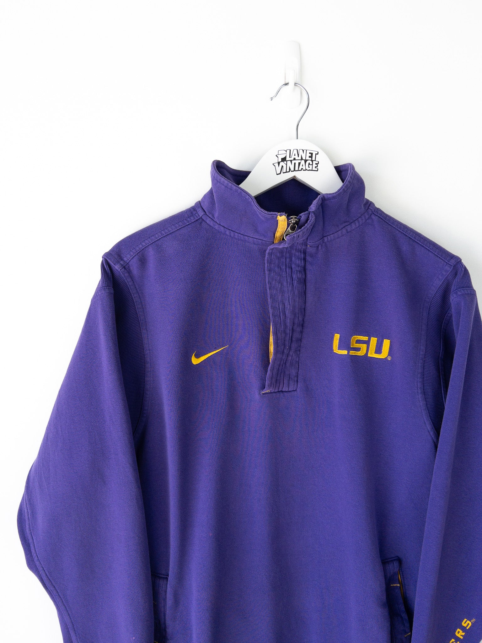 Vintage LSU Tigers Quarter Zip Nike Sweatshirt (M)