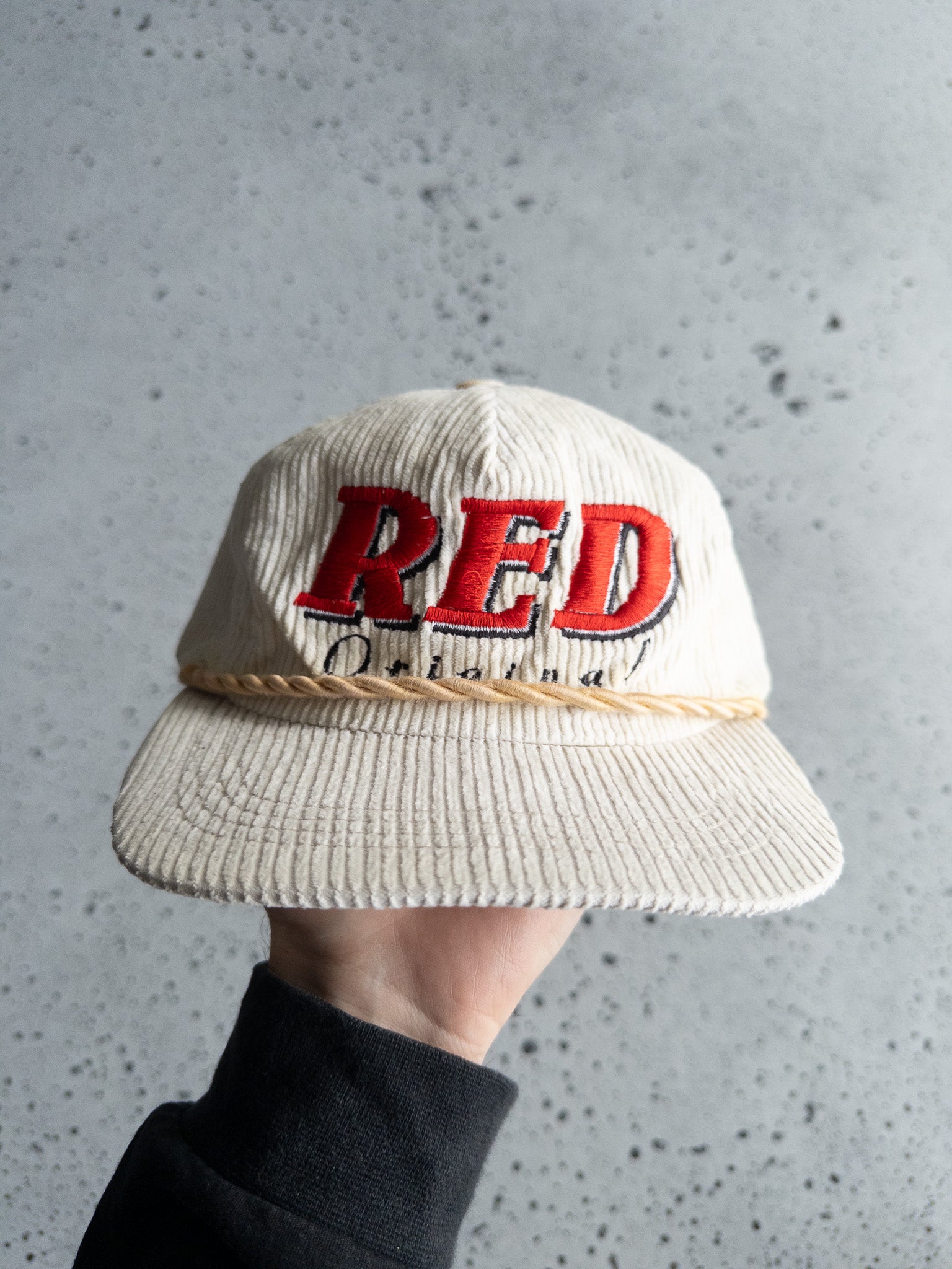 Vintage Red Original Cord Rope Hat