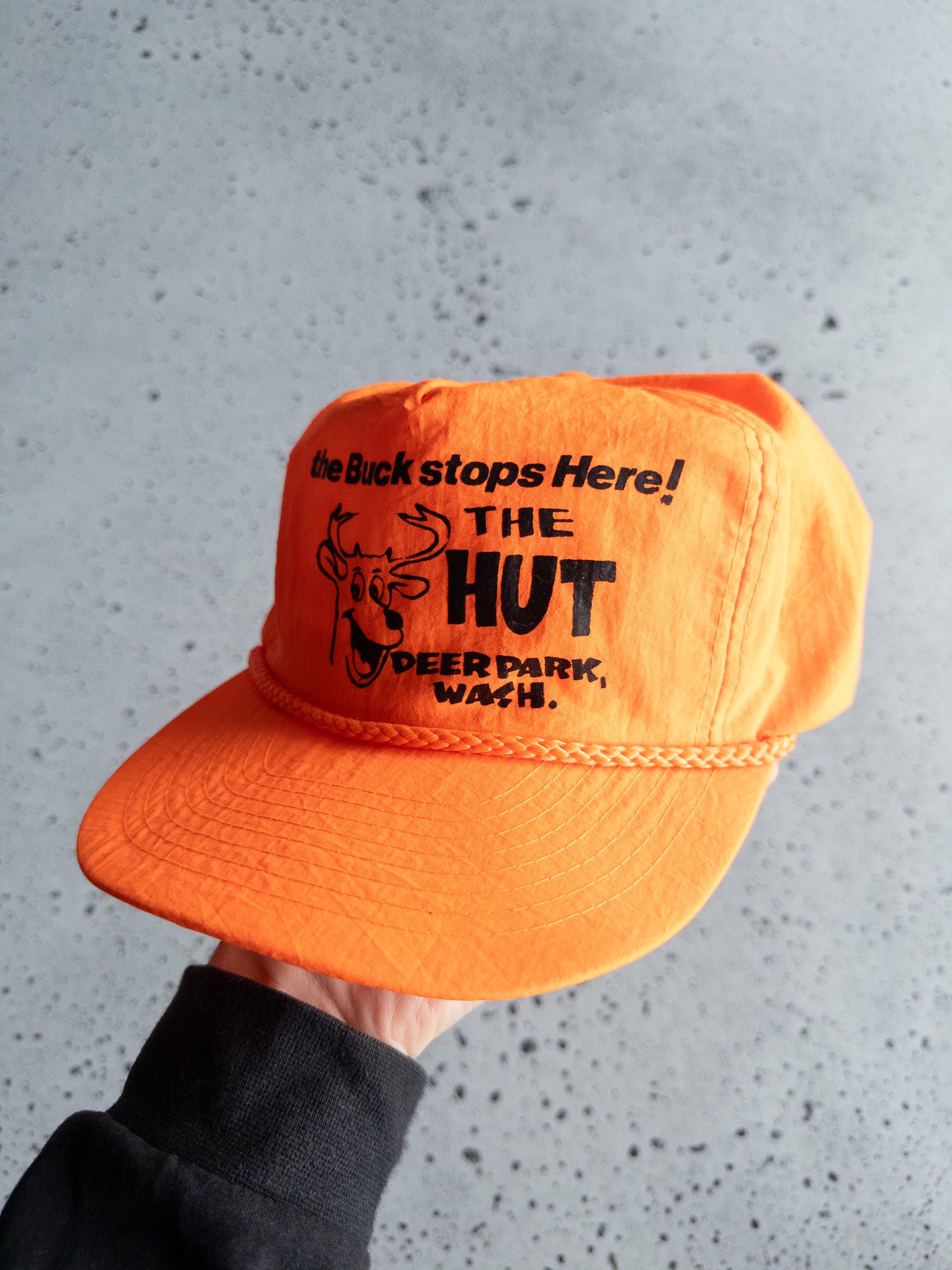 Vintage The Hut Deer Park, Wash Snapback Hat