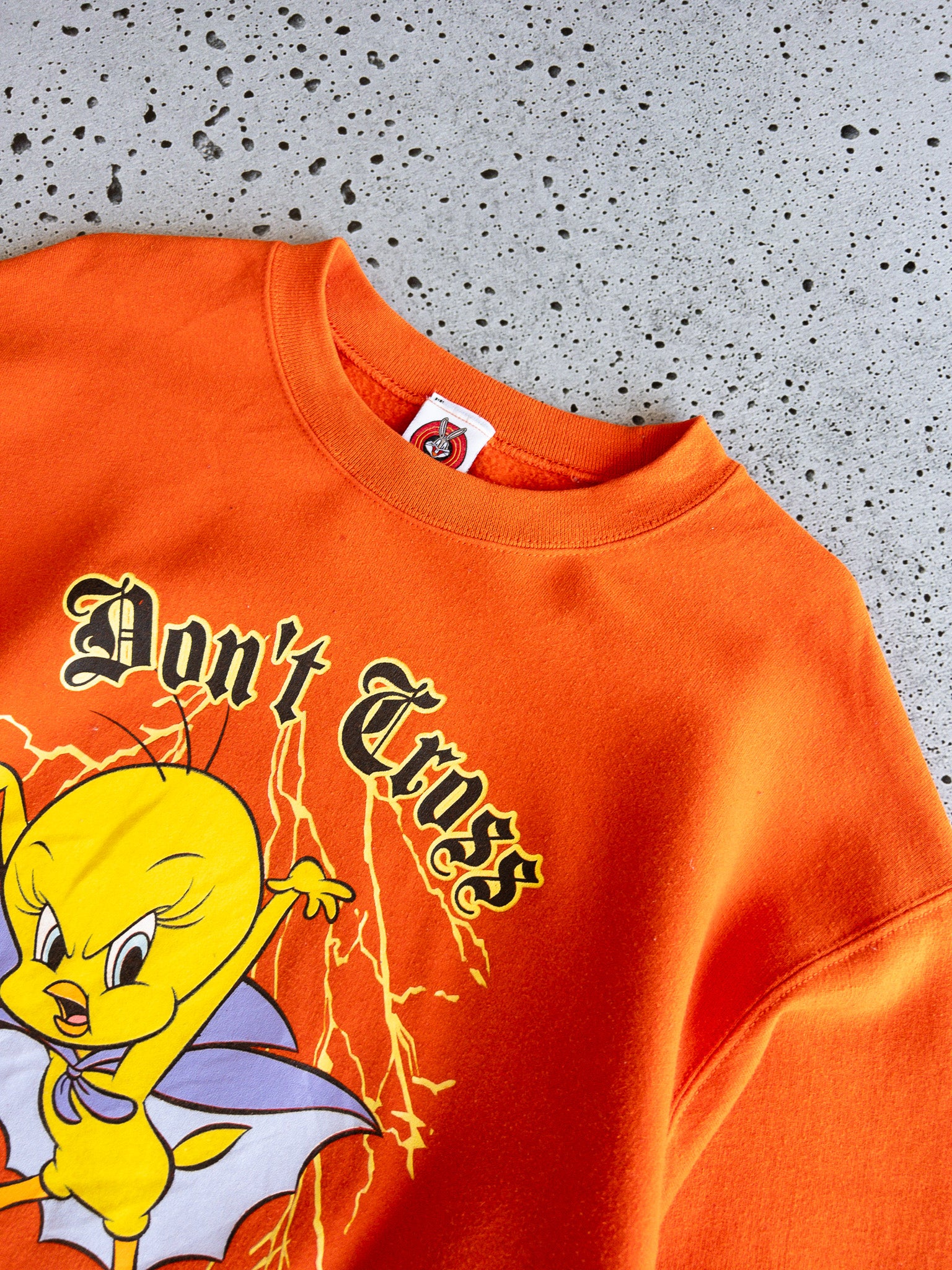 Vintage Tweety 'Don't Cross my Path' Sweatshirt (L)