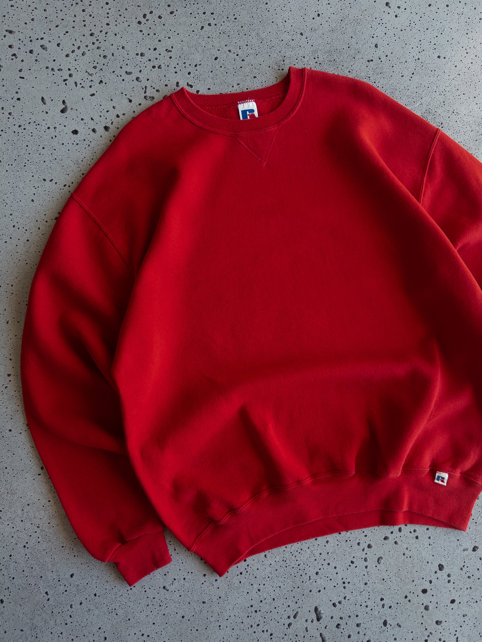 Vintage Russell Blank Red Sweatshirt (XL)