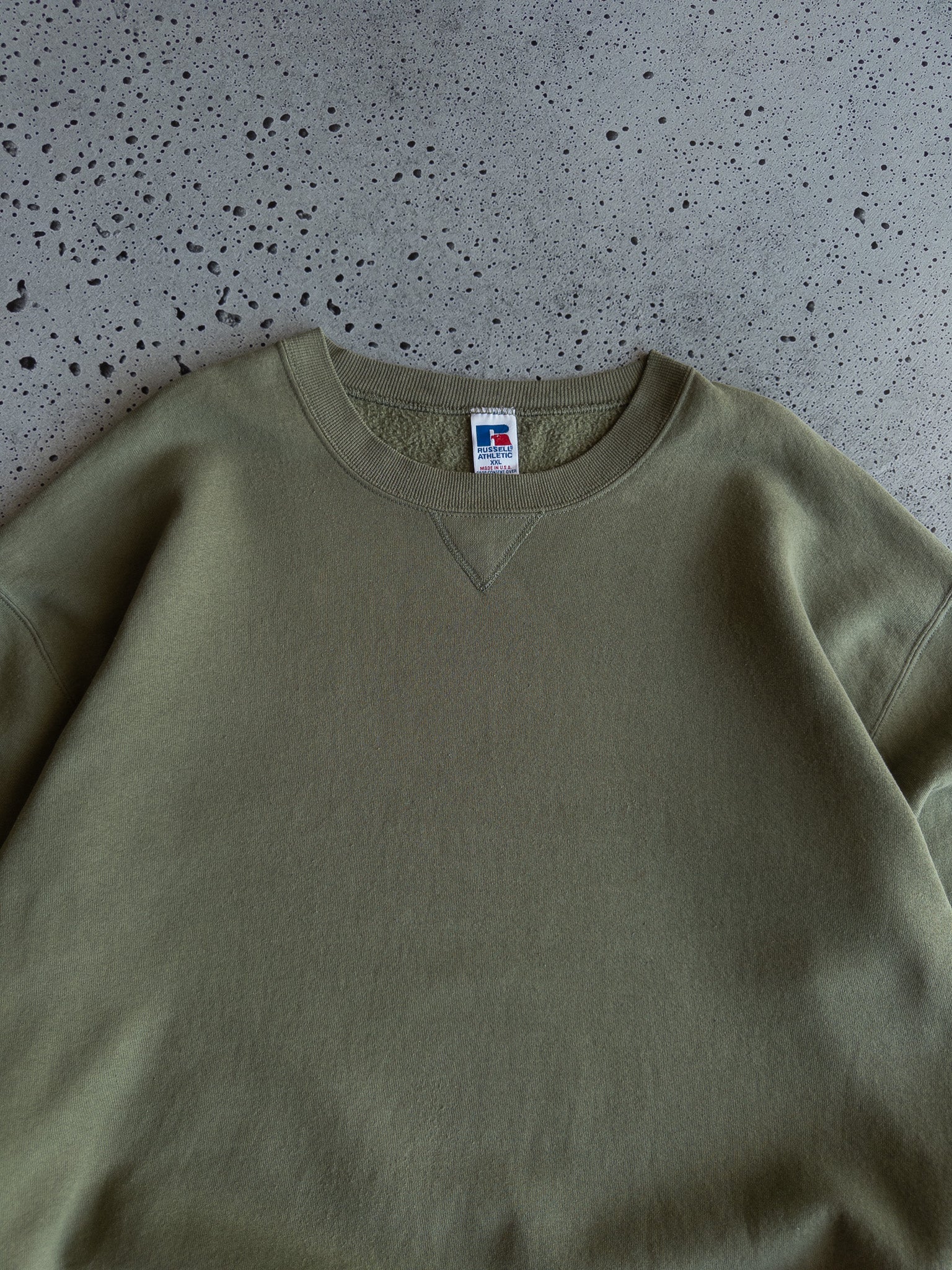 Vintage Russell Blank Sage Sweatshirt (XXL)