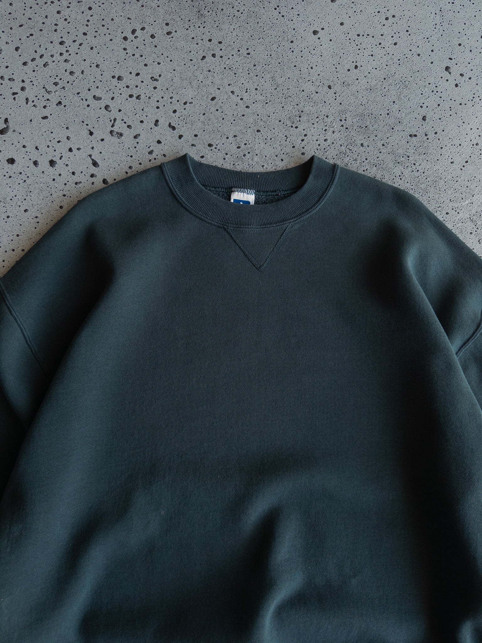 Vintage Russell Blank Forrest Green Sweatshirt (XL)