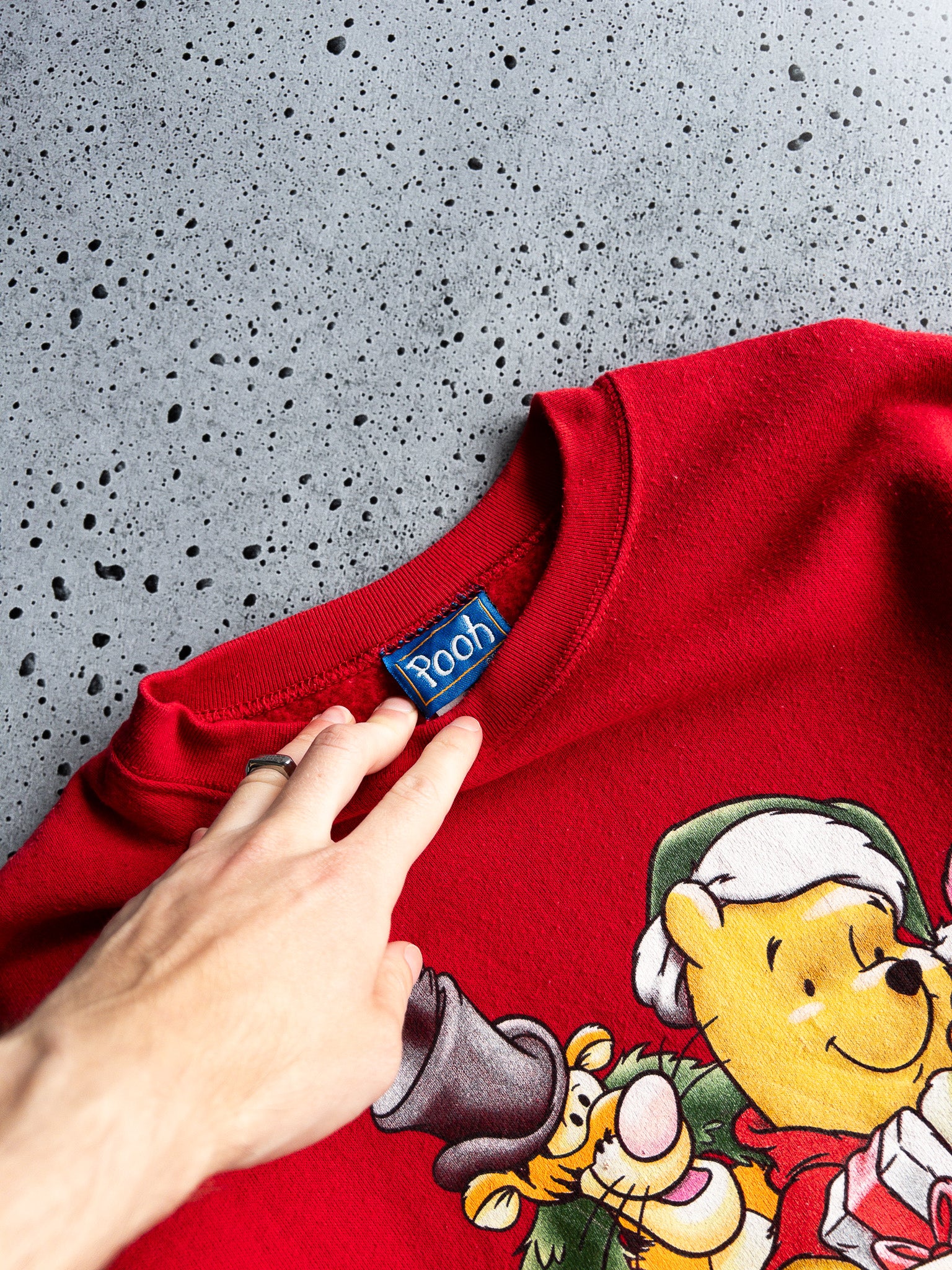 Vintage Pooh, Tigger & Piglet Christmas Sweatshirt (L)