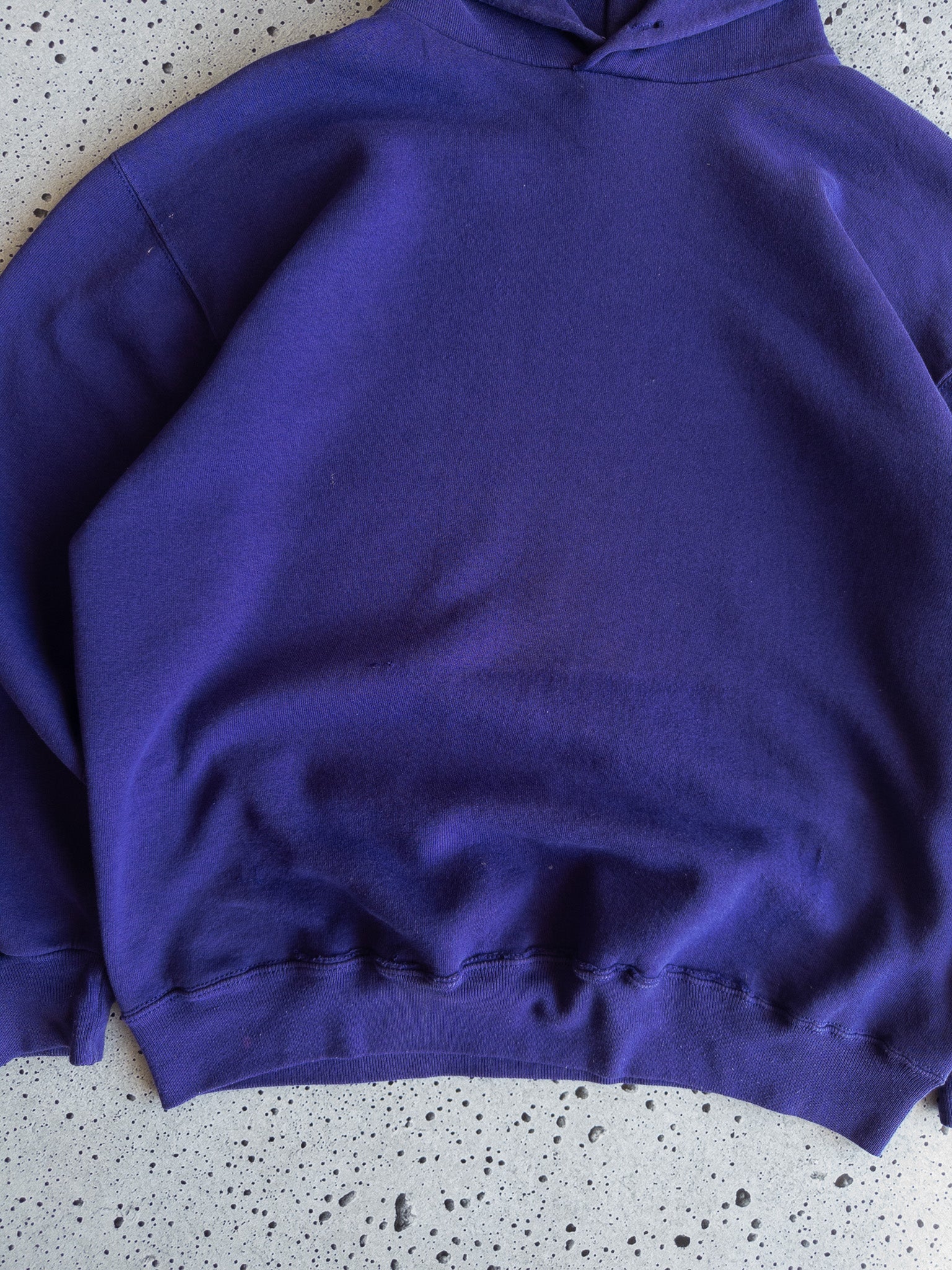 Vintage Russell Blank Purple Hoodie (L)