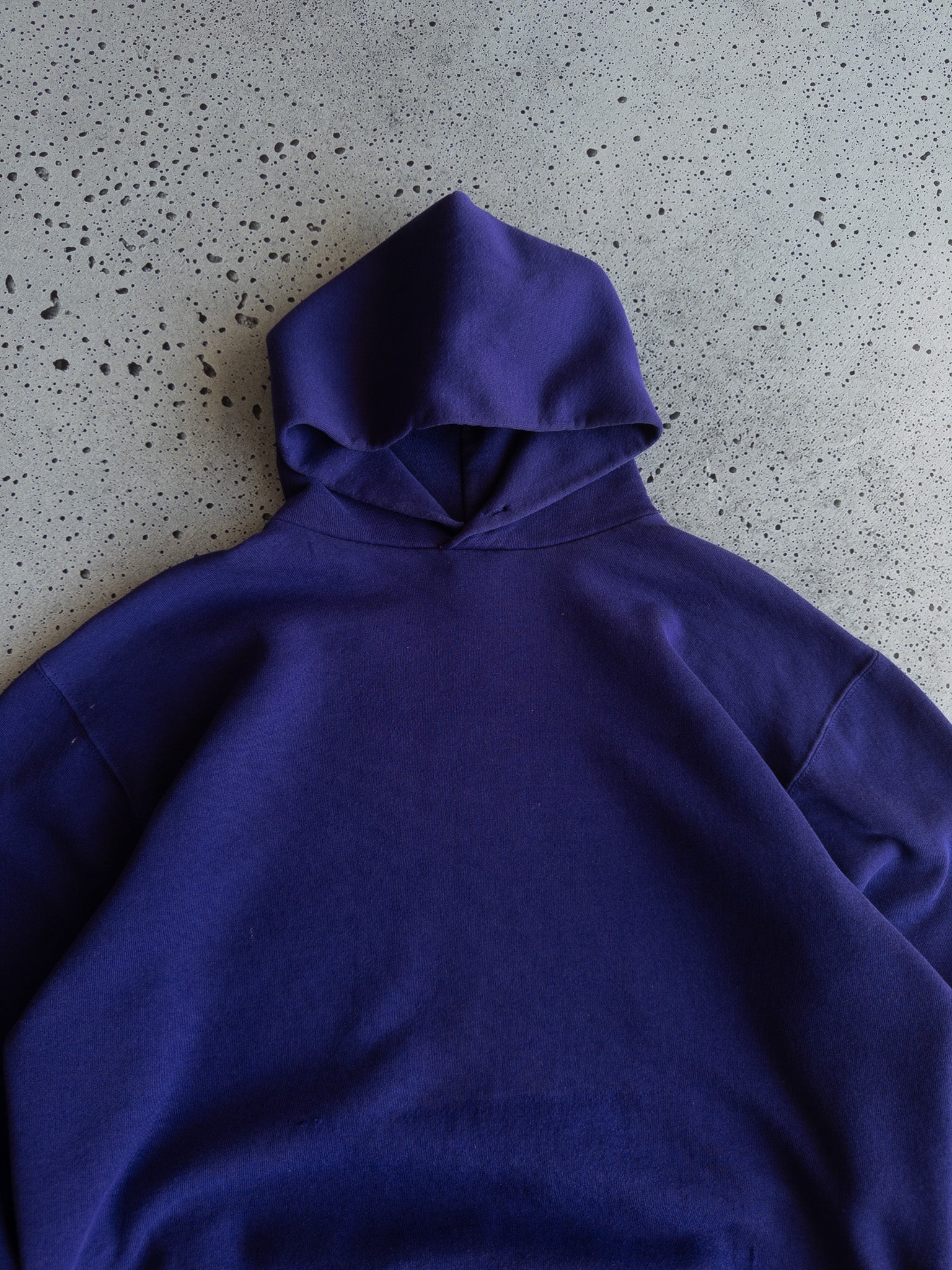 Vintage Russell Blank Purple Hoodie (L)