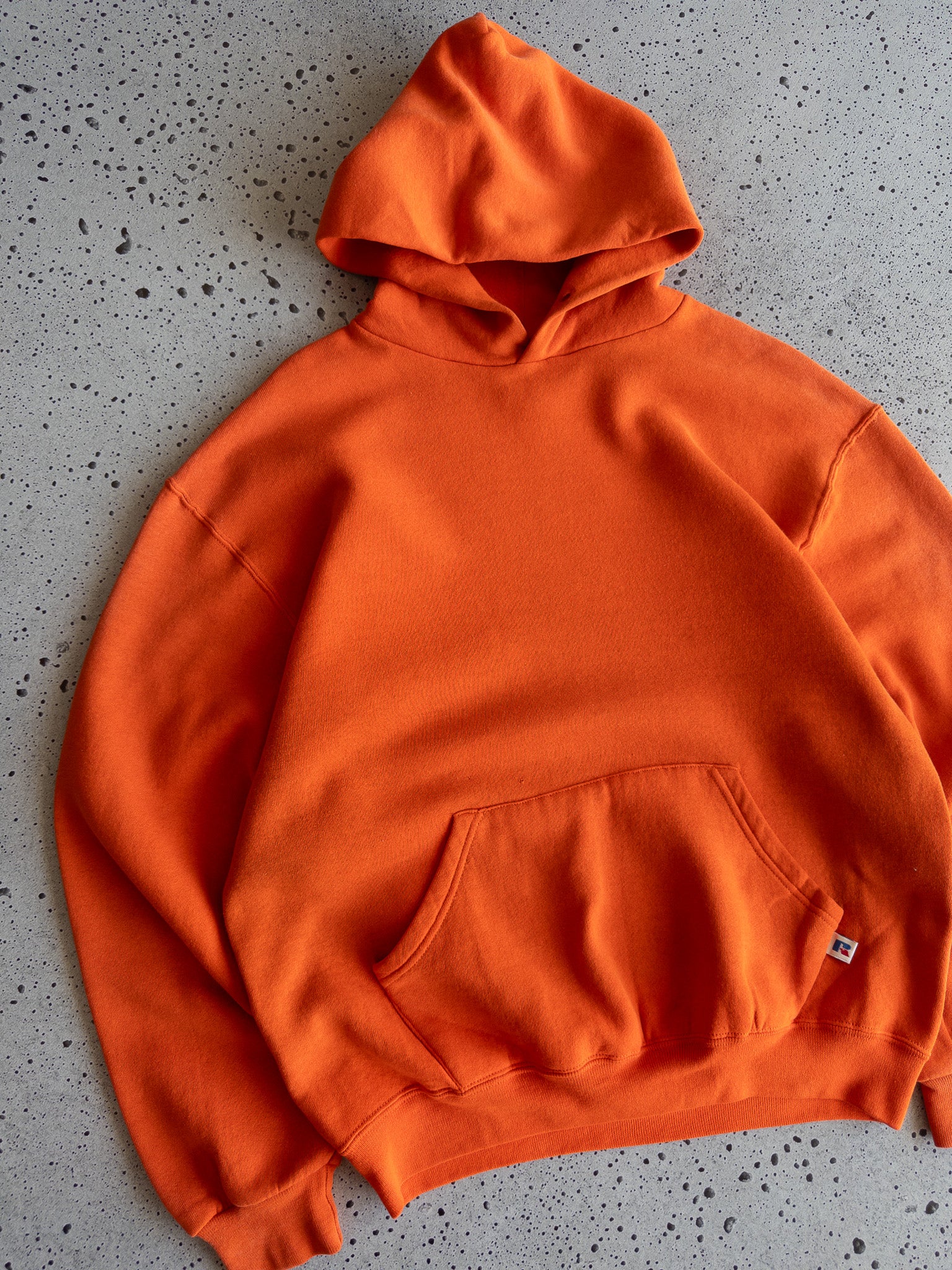 Vintage Russell Blank Burnt Orange Hoodie (M)