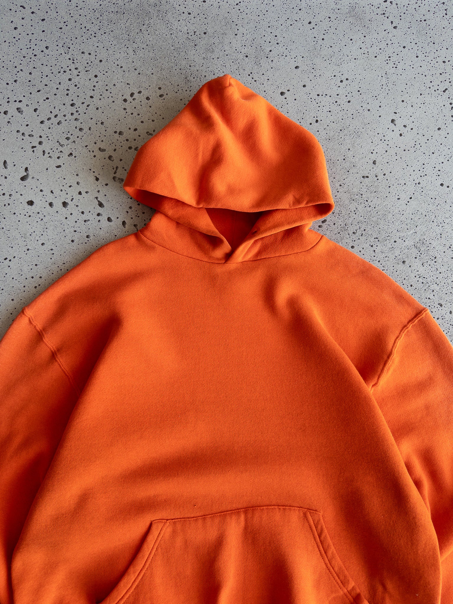 Vintage Russell Blank Burnt Orange Hoodie (M)