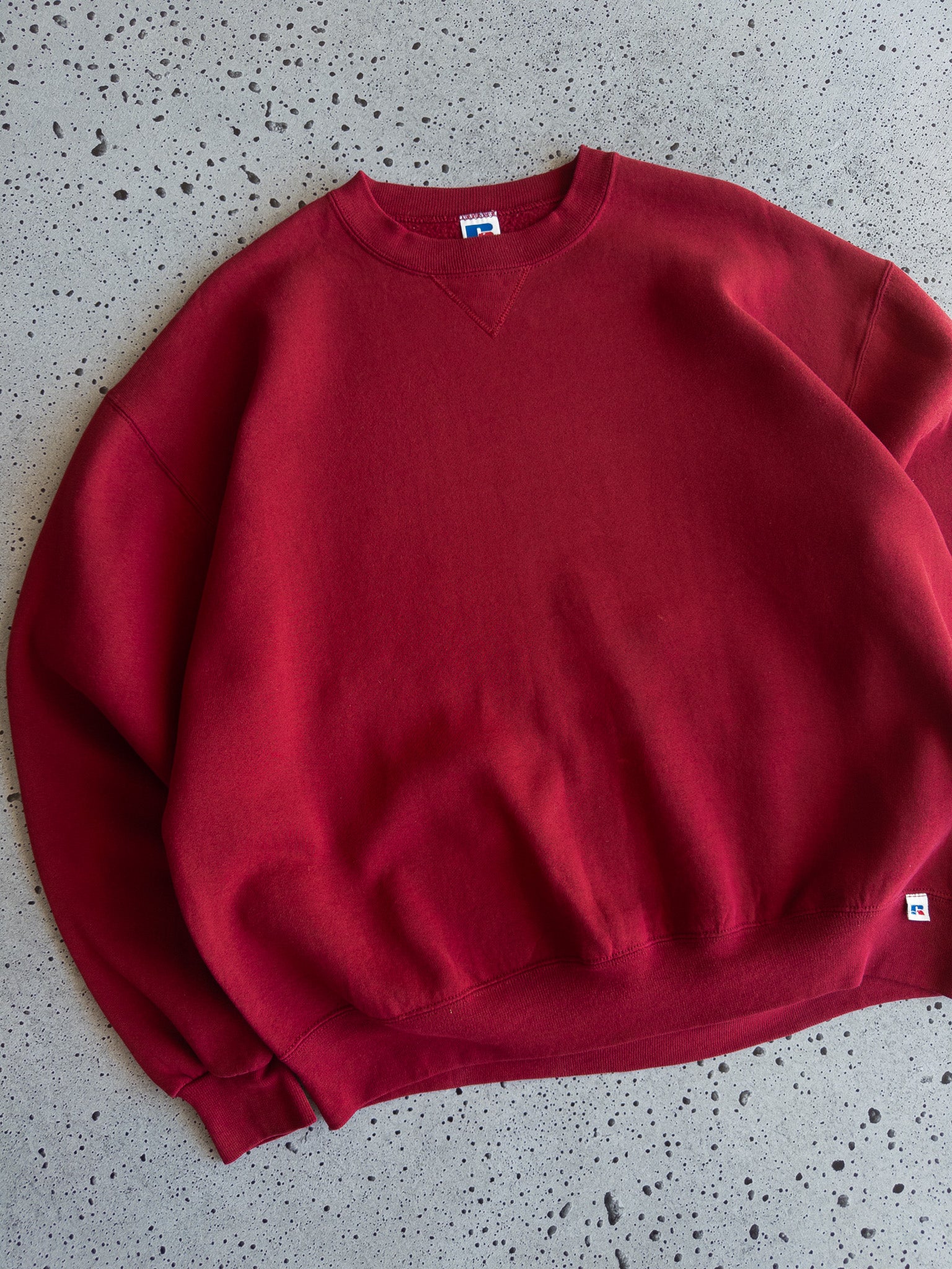 Vintage Russell Blank Red Sweatshirt (XL)