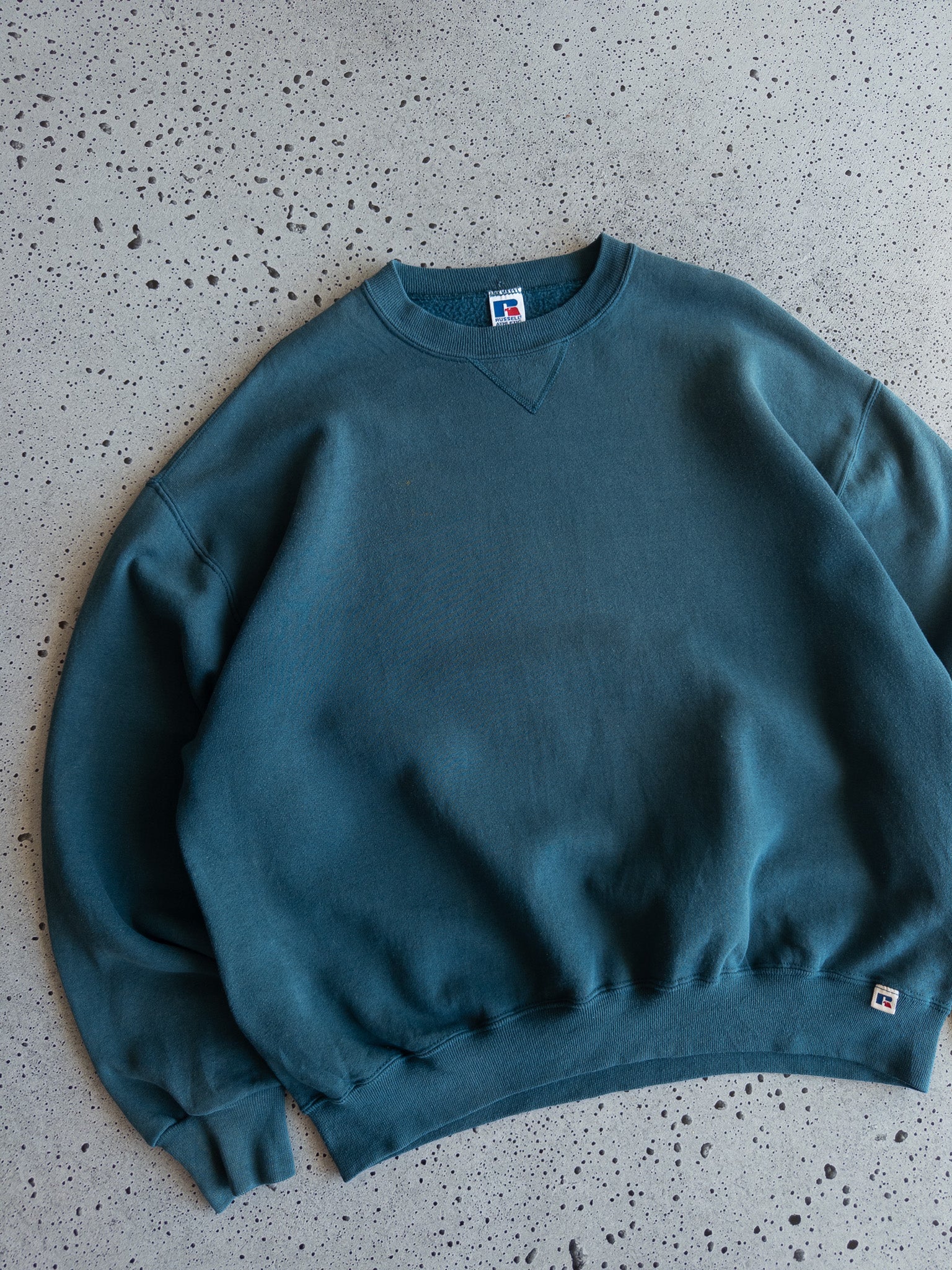 Vintage Russell Blank Teal Sweatshirt (XL)