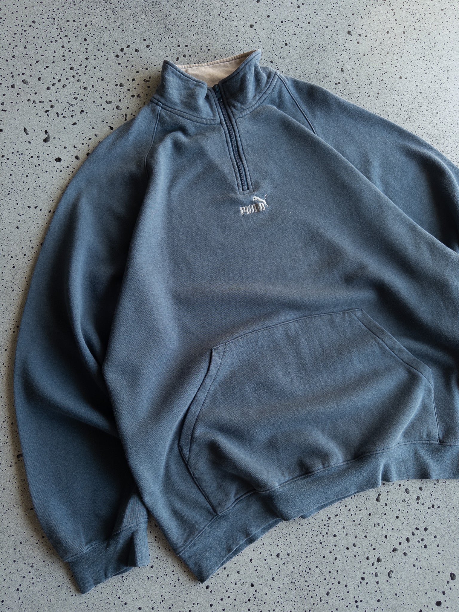 Vintage Puma Quarter Zip Sweatshirt (XL)