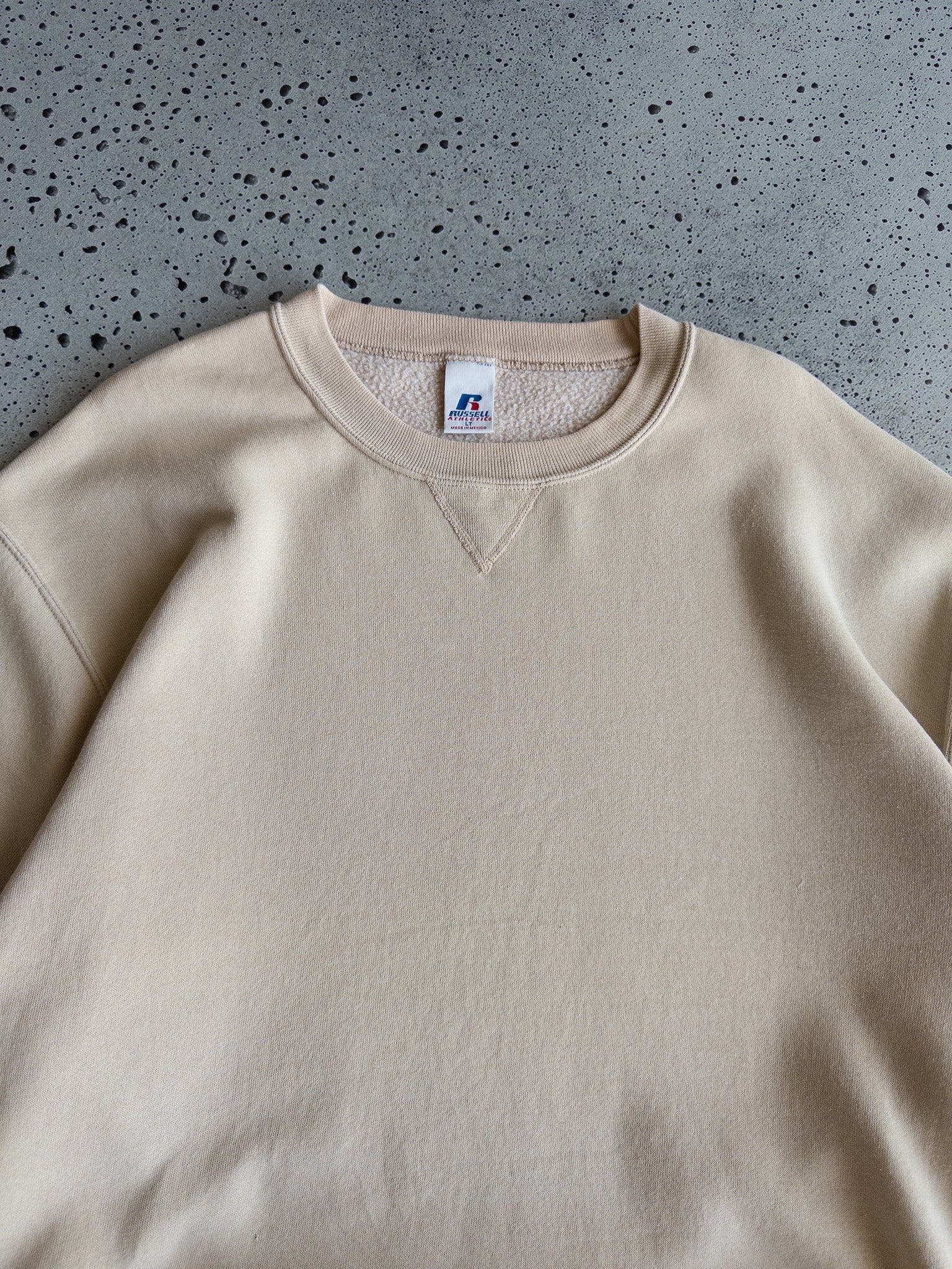 Vintage Russell Blank Camel Sweatshirt (XL)