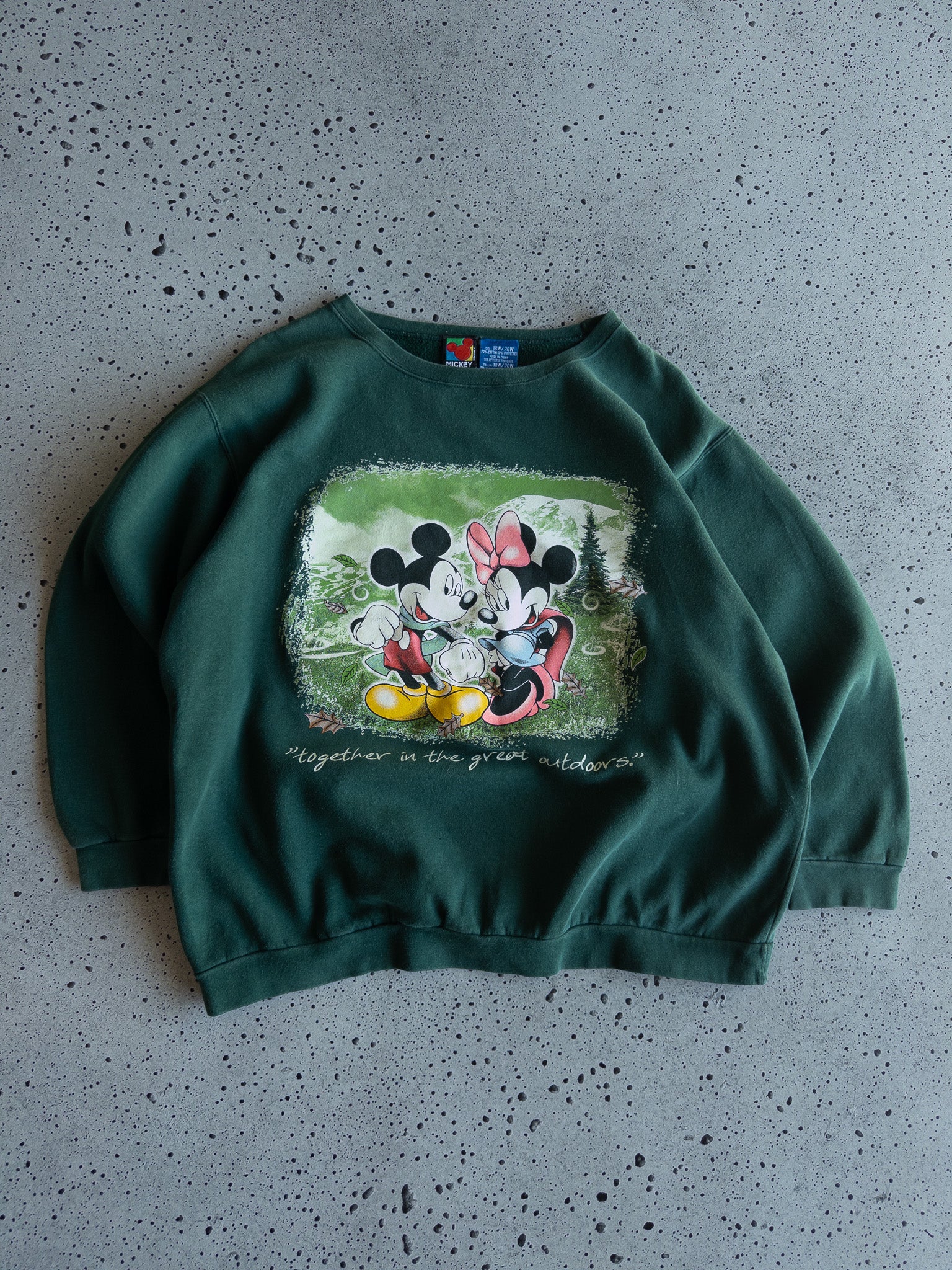 Vintage Mickey & Minnie Sweatshirt (L)