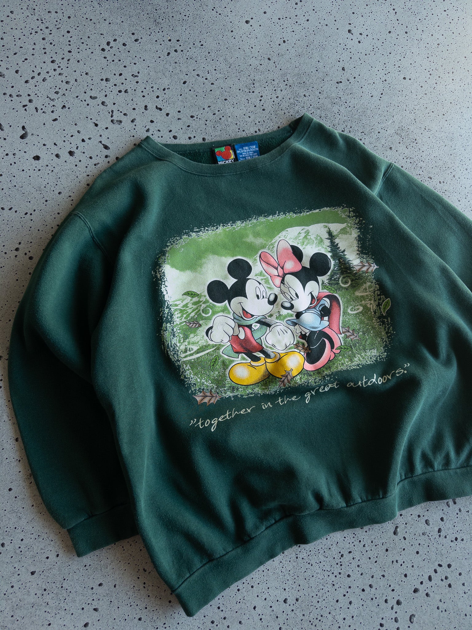 Vintage Mickey & Minnie Sweatshirt (L)