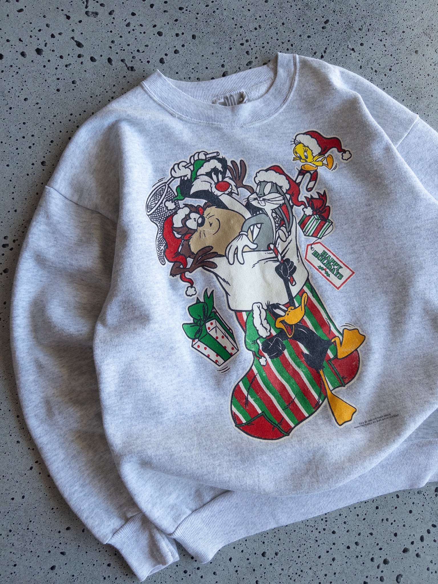 Vintage 1994 Looney Tunes Christmas Sweatshirt (M)