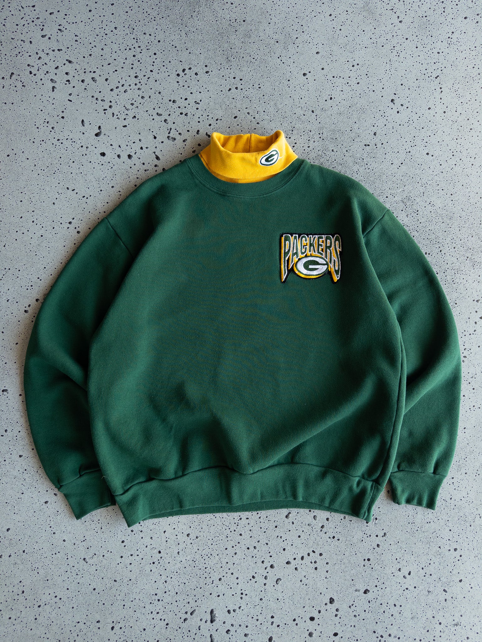 Vintage Green Bay Packers Turtleneck Sweatshirt (L)