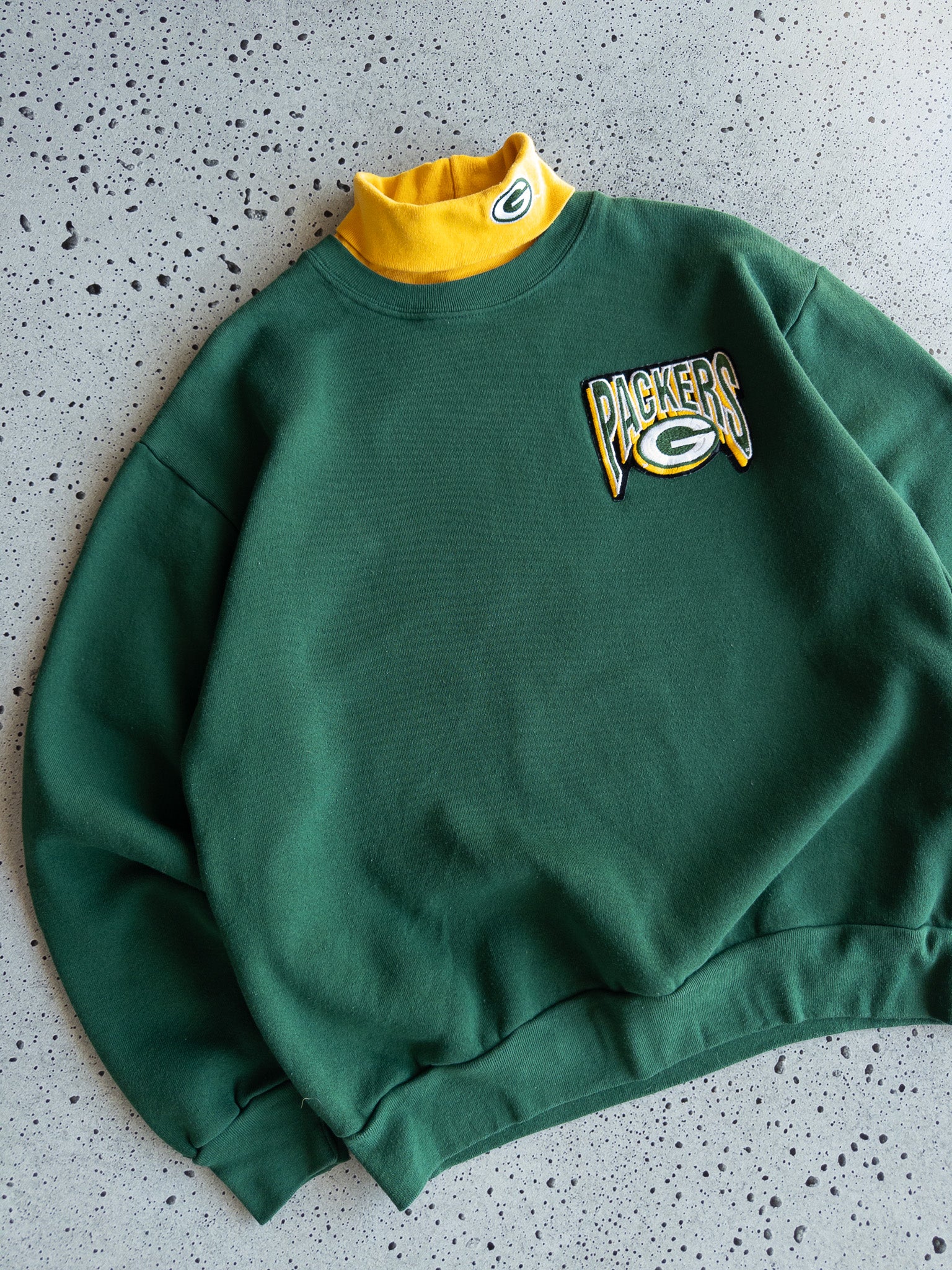 Vintage Green Bay Packers Turtleneck Sweatshirt (L)