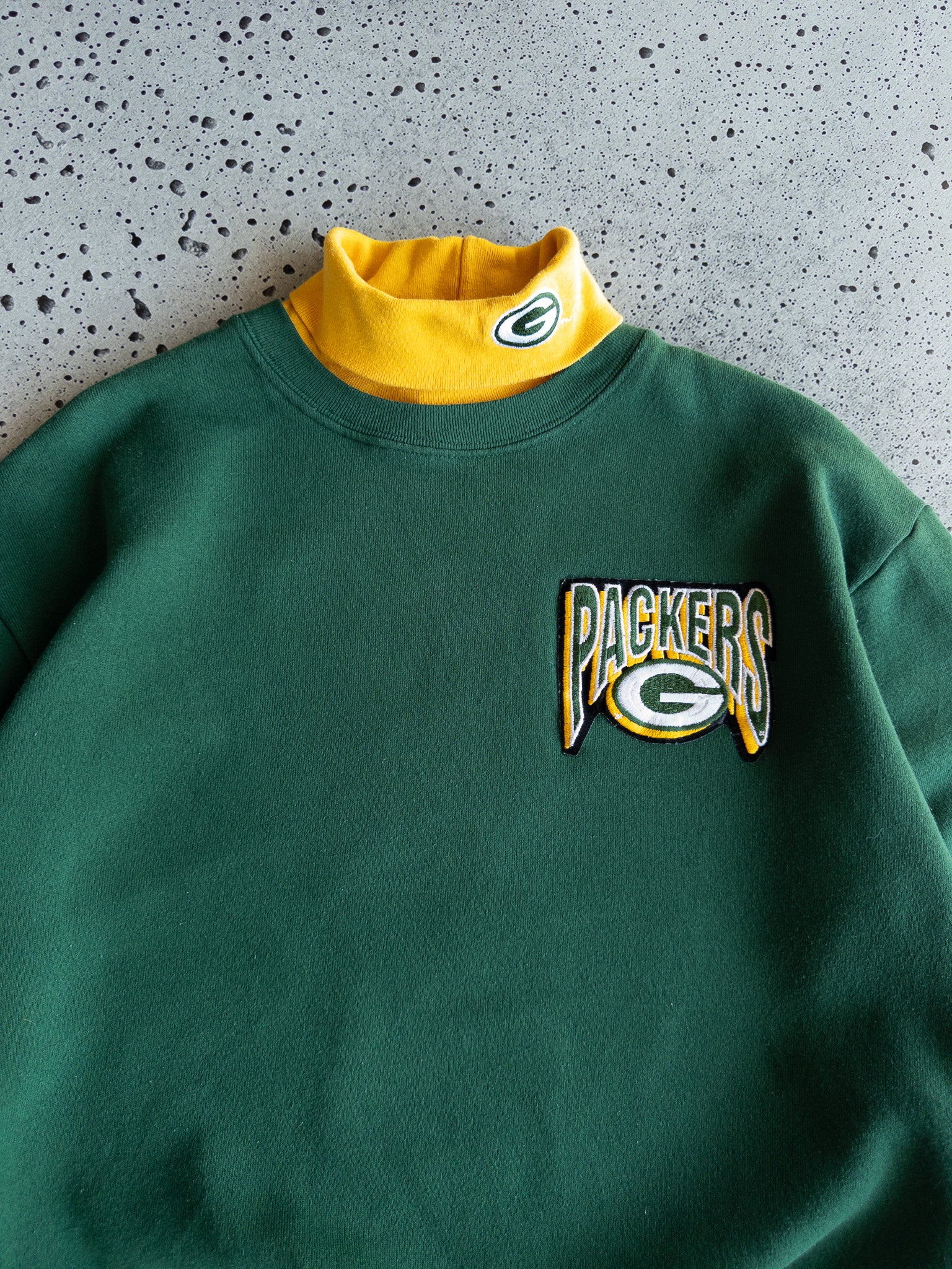 Vintage Green Bay Packers Turtleneck Sweatshirt (L)