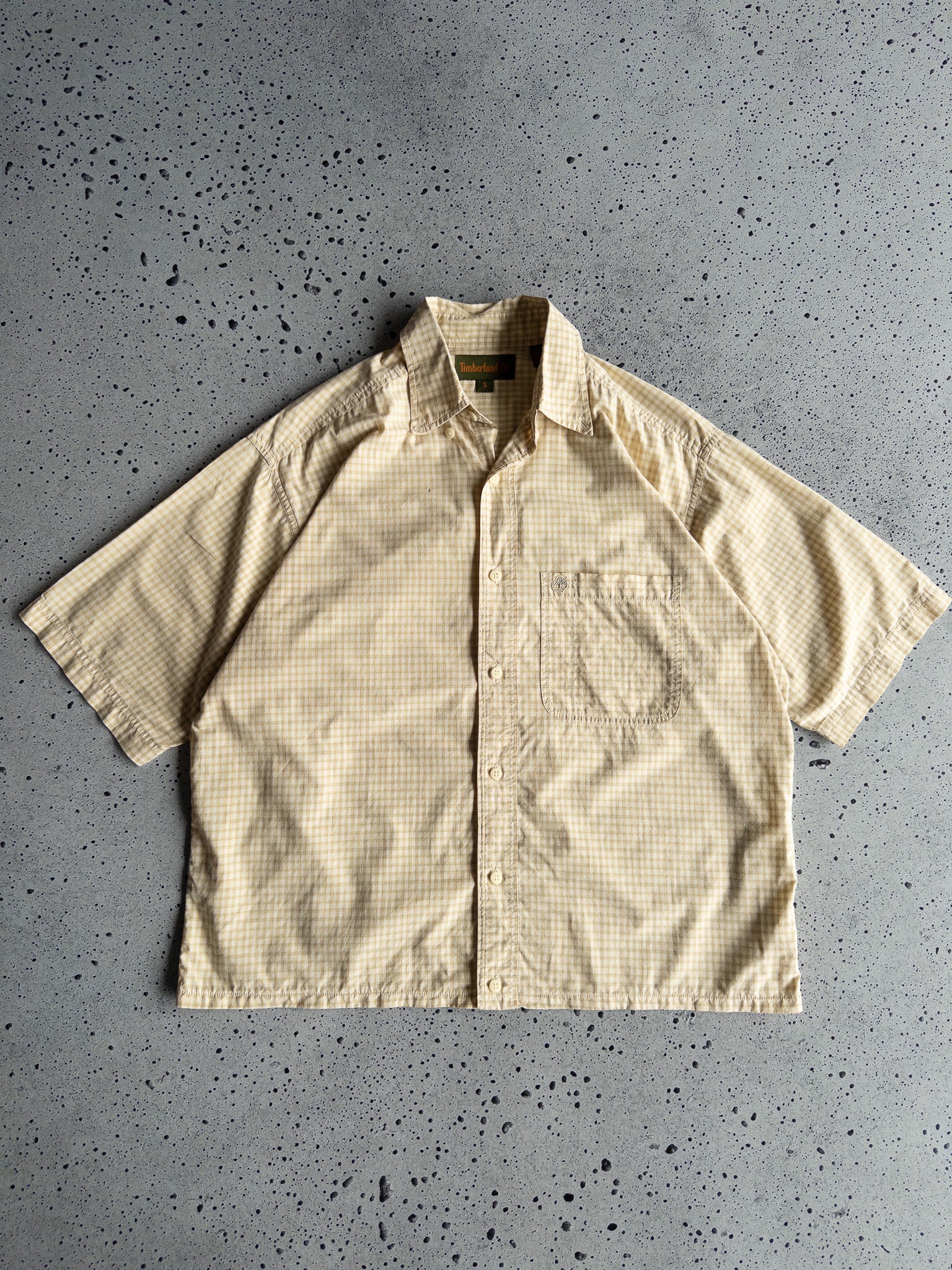 Vintage Timberland Cropped Shirt (L)