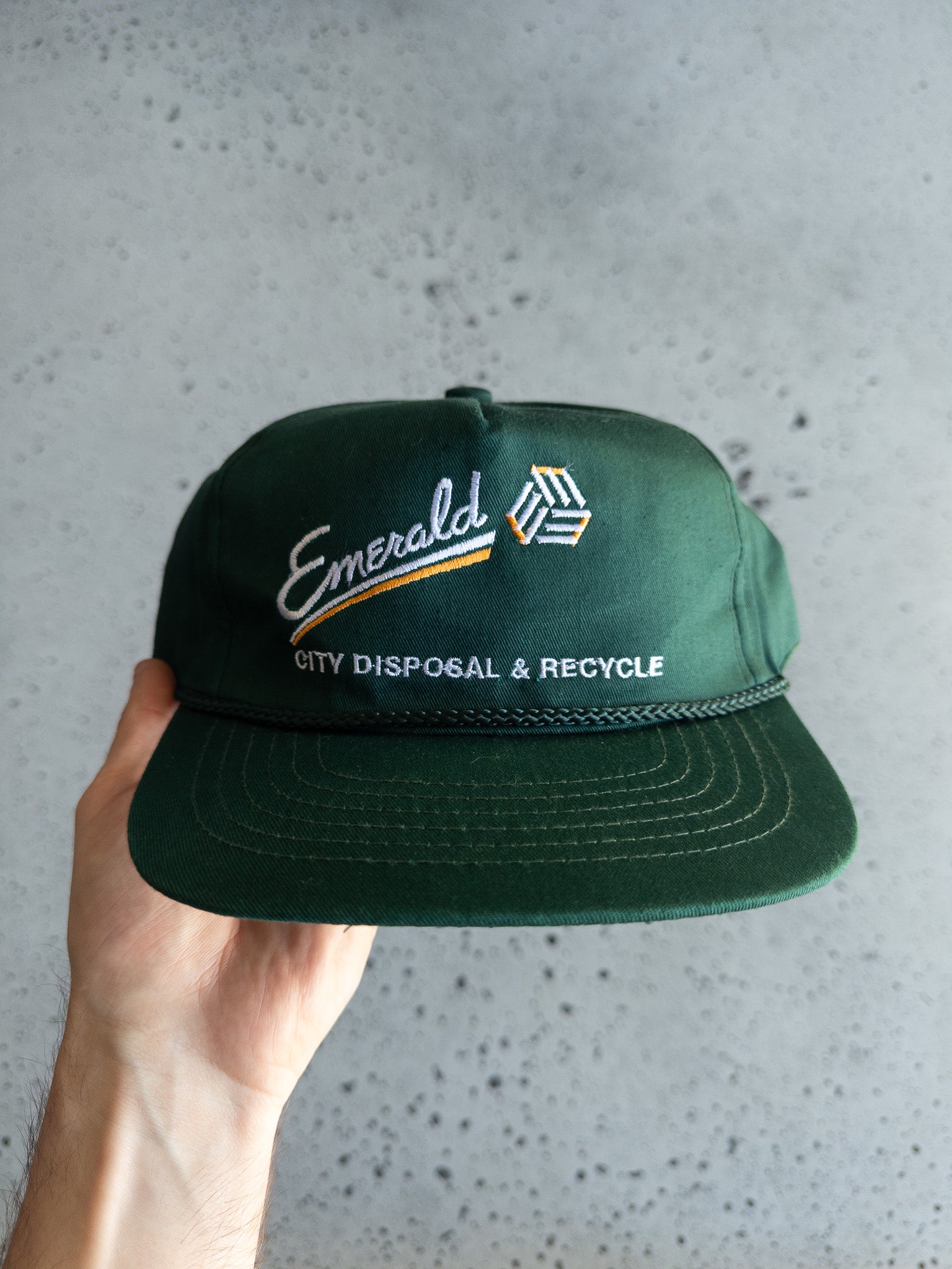 Vintage Emerald City Disposal & Recycle Rope Hat