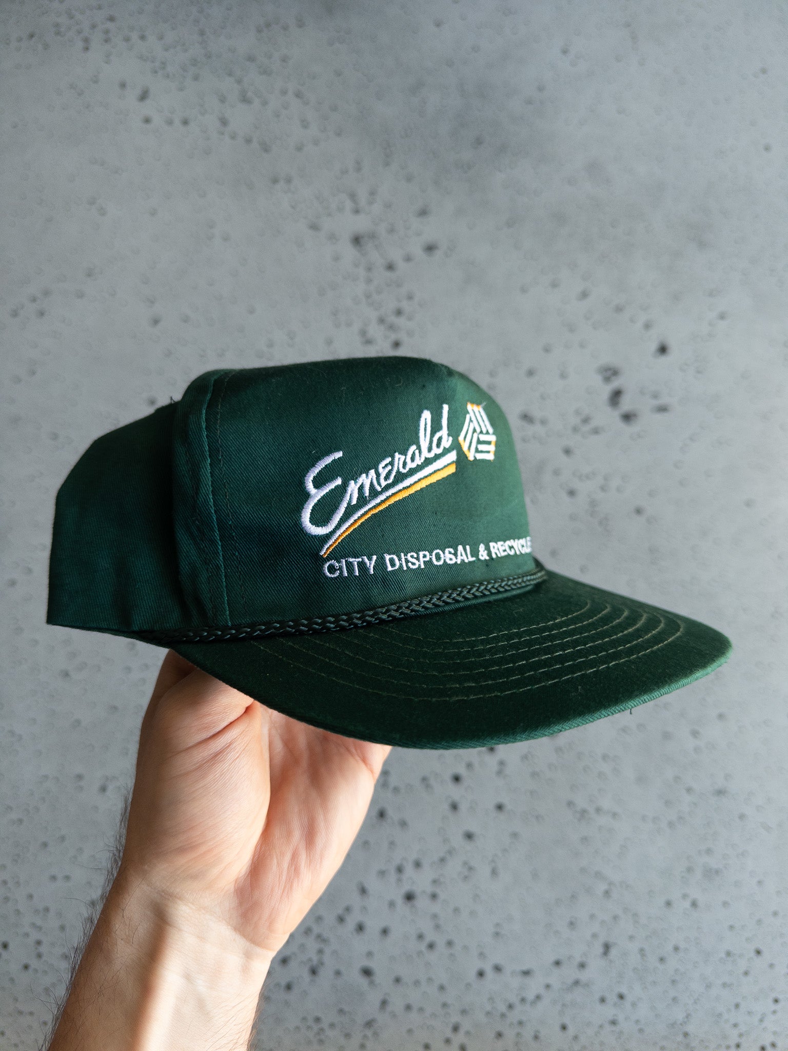 Vintage Emerald City Disposal & Recycle Rope Hat