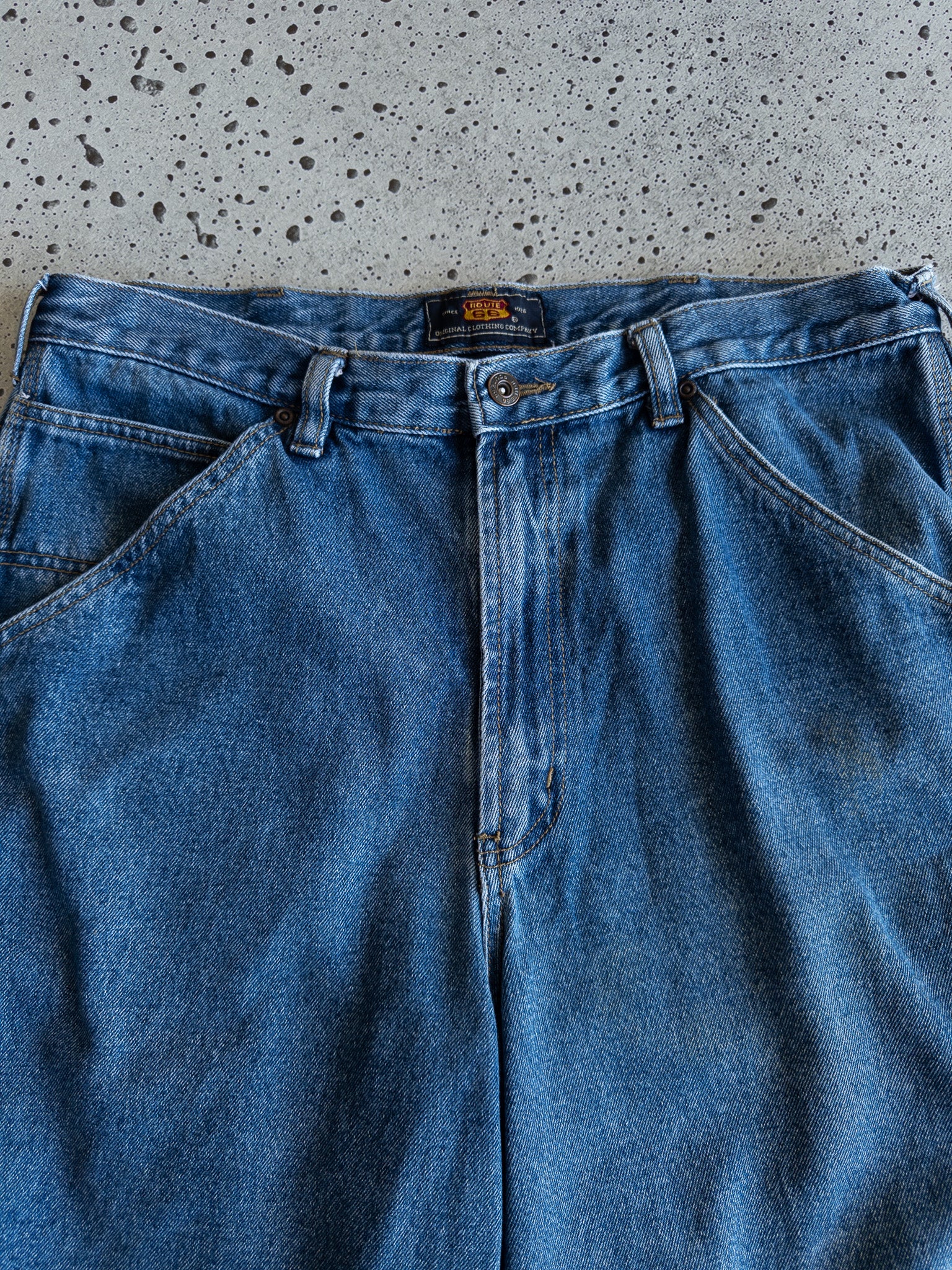 Vintage Route 66 Jorts (W36)