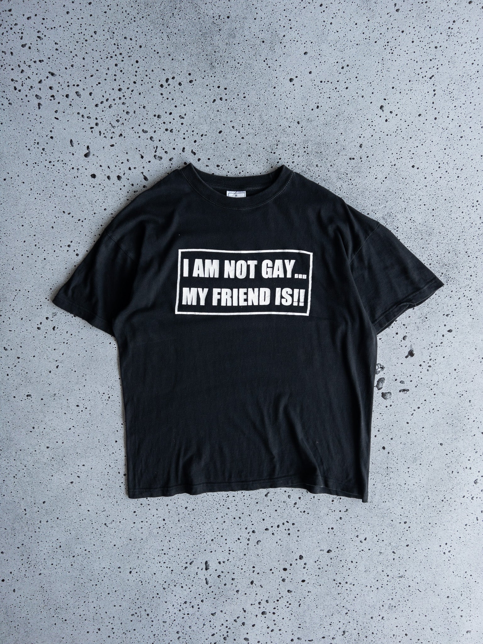 Vintage I Am Not Gay, My Friend Is Tee (M)