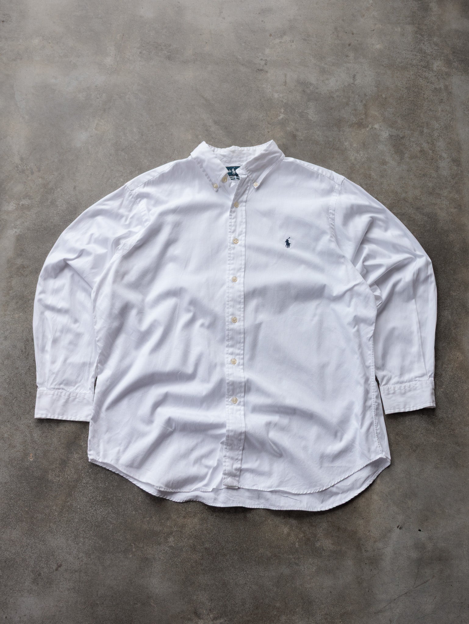 Vintage White Ralph Lauren Shirt (L)