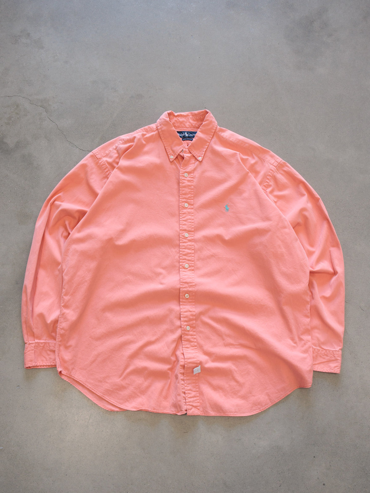 Vintage Orange Ralph Lauren Shirt (XL)