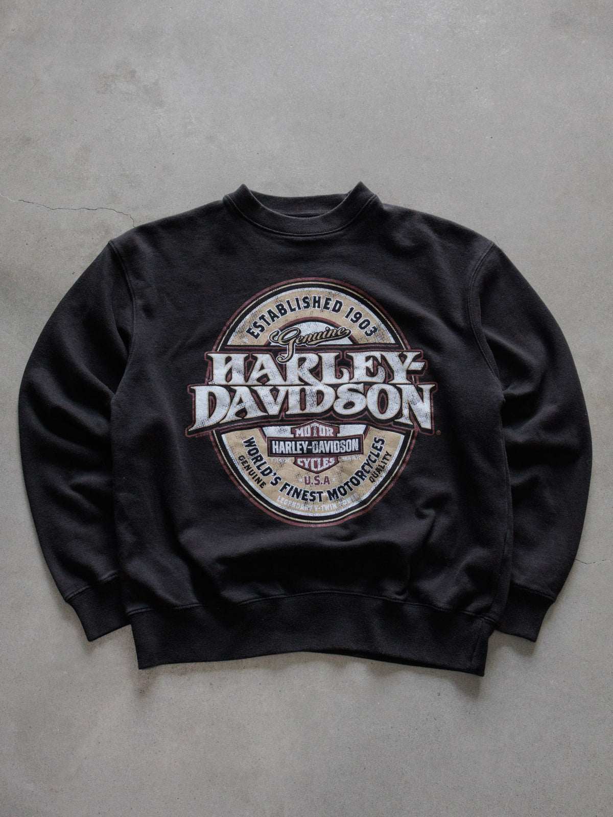 Vintage Black Harley-Davidson Rapid City South Dakota Sweatshirt (-)