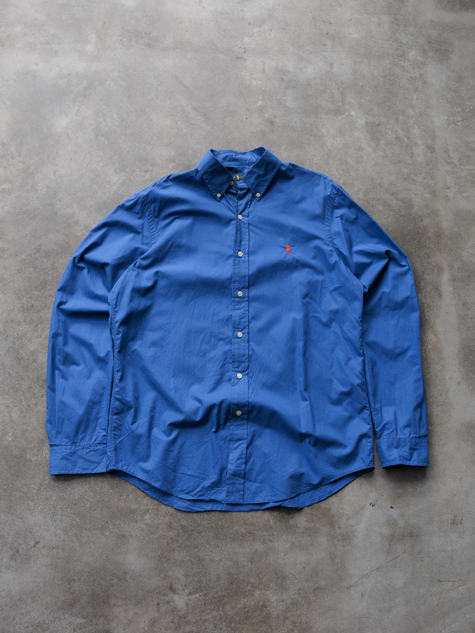 Vintage Blue Ralph Lauren Shirt (M)