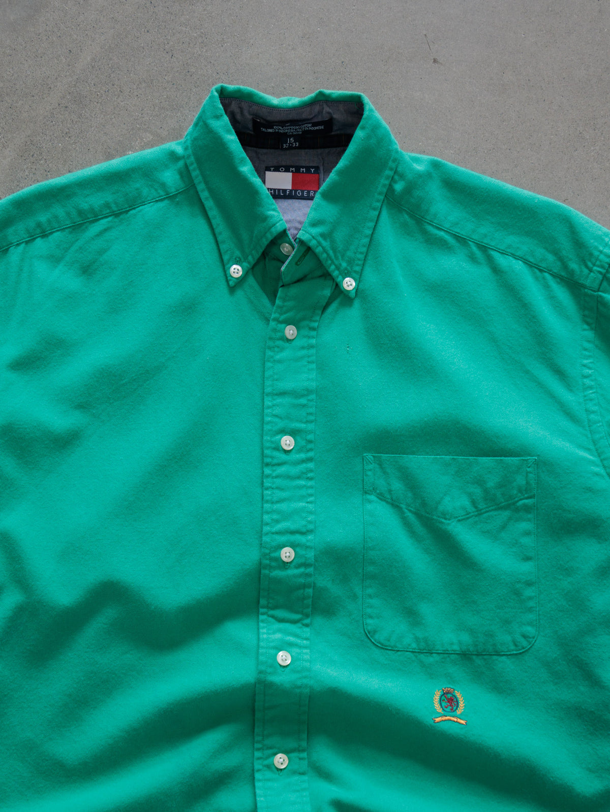 Vintage 90s Green Tommy Hilfiger Shirt (M)